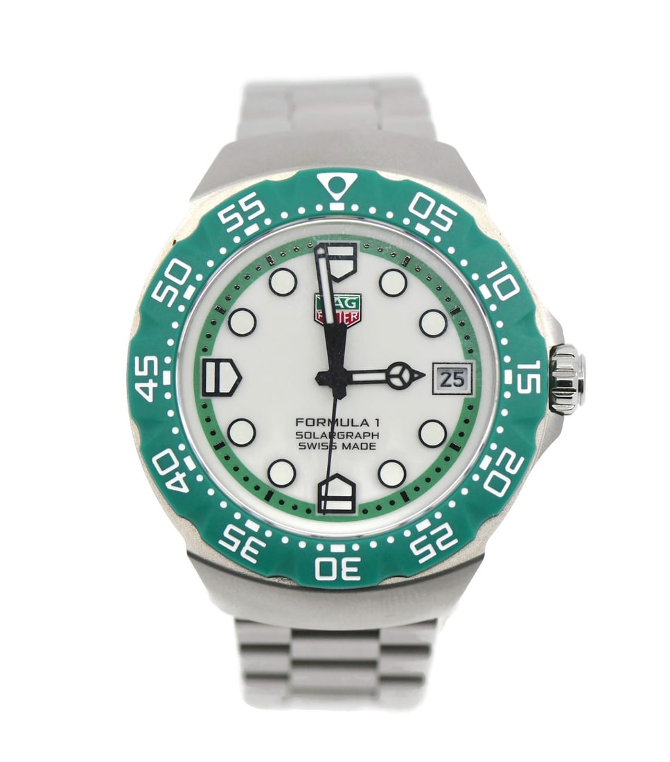 TAG Heuer Formula 1 WBY1113 Solargraph Quartz Steel Wristwatch with Box and Papers (1 of 6)