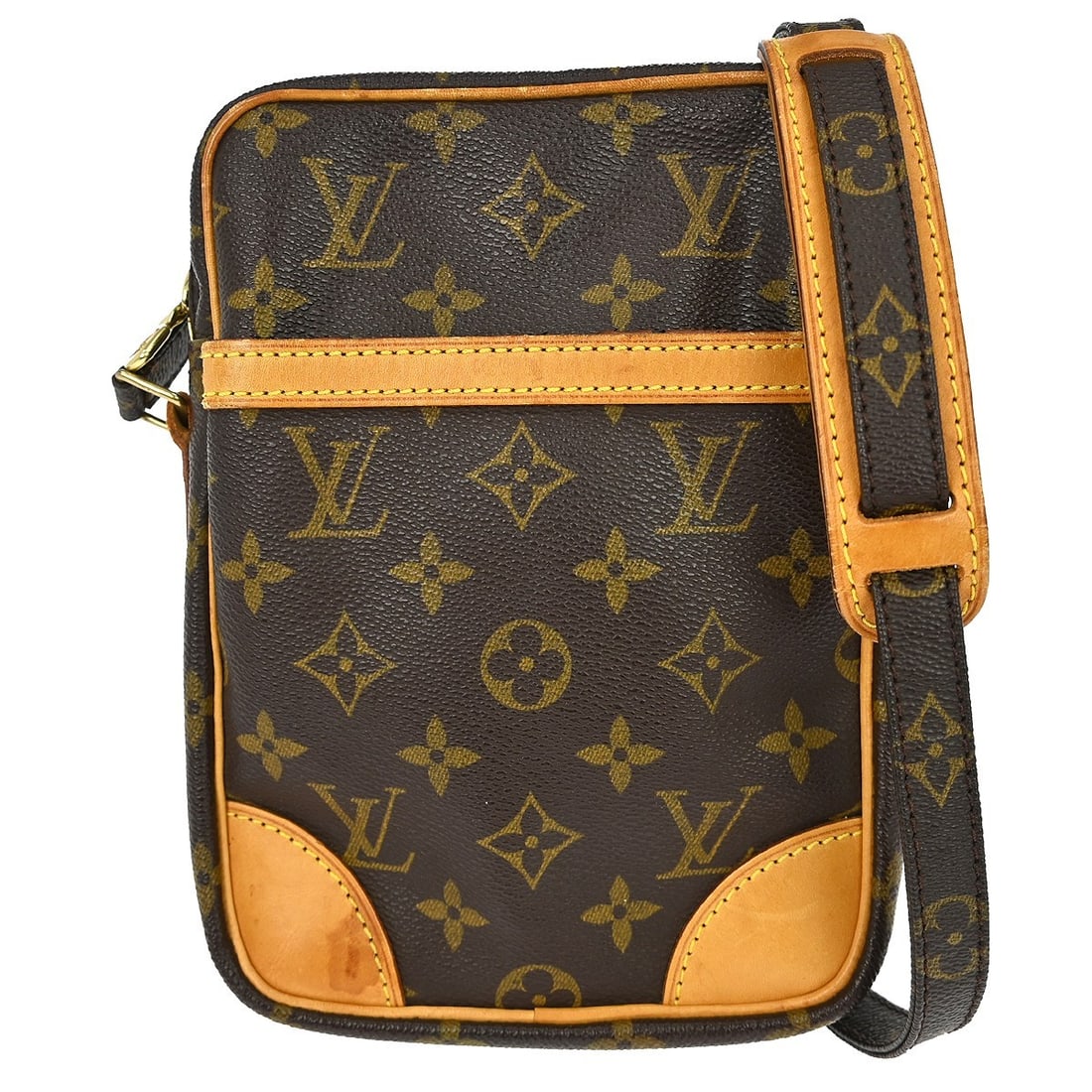 Louis Vuitton Danube Monogram Canvas Crossbody Bag M45266 Brown (1 of 18)