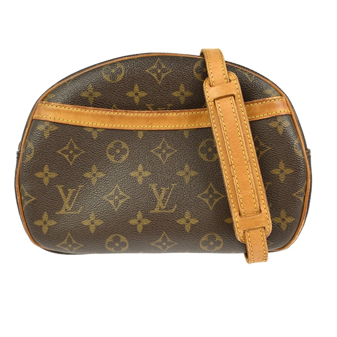 Louis Vuitton Blois Monogram Canvas Small Unisex Crossbody Bag: Louis Vuitton Blois Monogram Canvas Small Unisex Crossbody Bag This Louis Vuitton Blois crossbody bag features the iconic monogram canvas leather exterior and a classic zip closure. The bag is designe