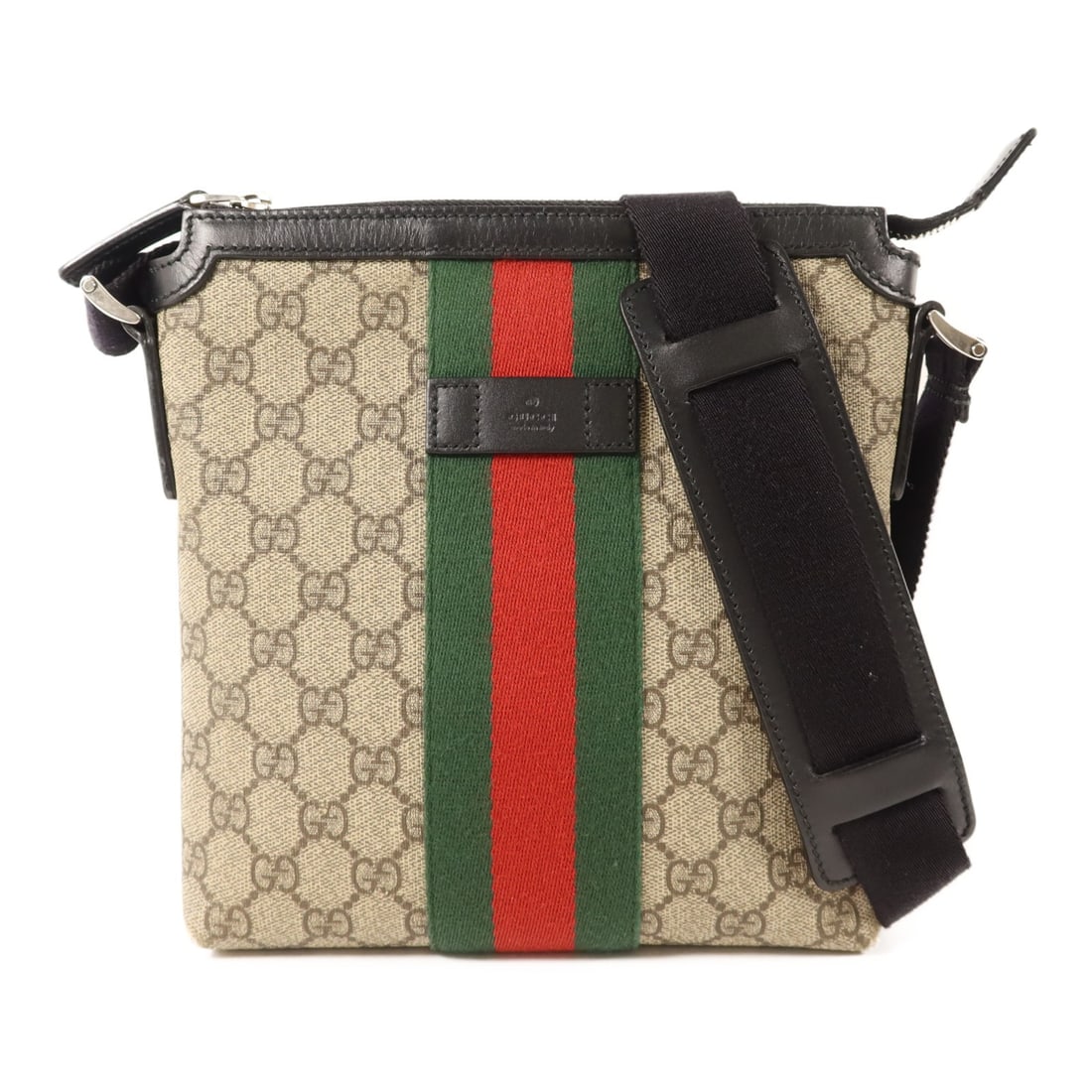 GUCCI Ophidia Brown GG Supreme Canvas Shoulder Bag with Gold Hardware (1 of 16)