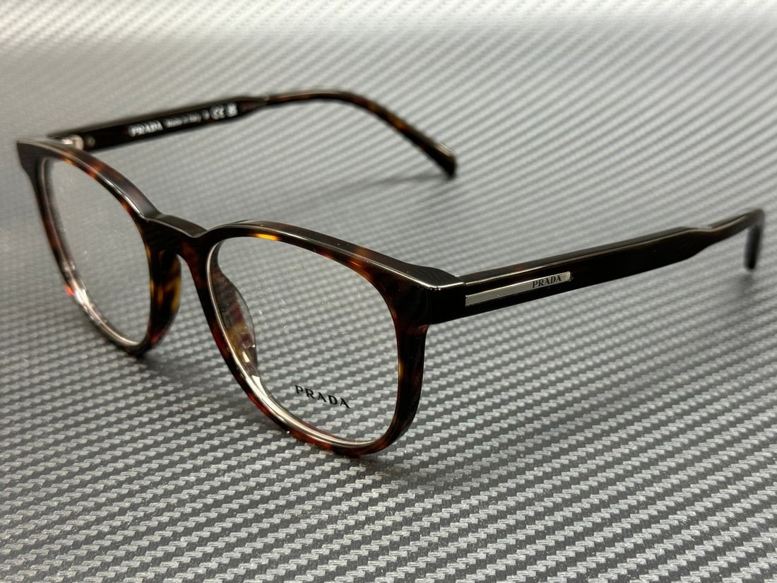 Men's Eyeglasses PRADA PR A15V Radica Tortoise Frame 52 mm with Case (1 of 5)