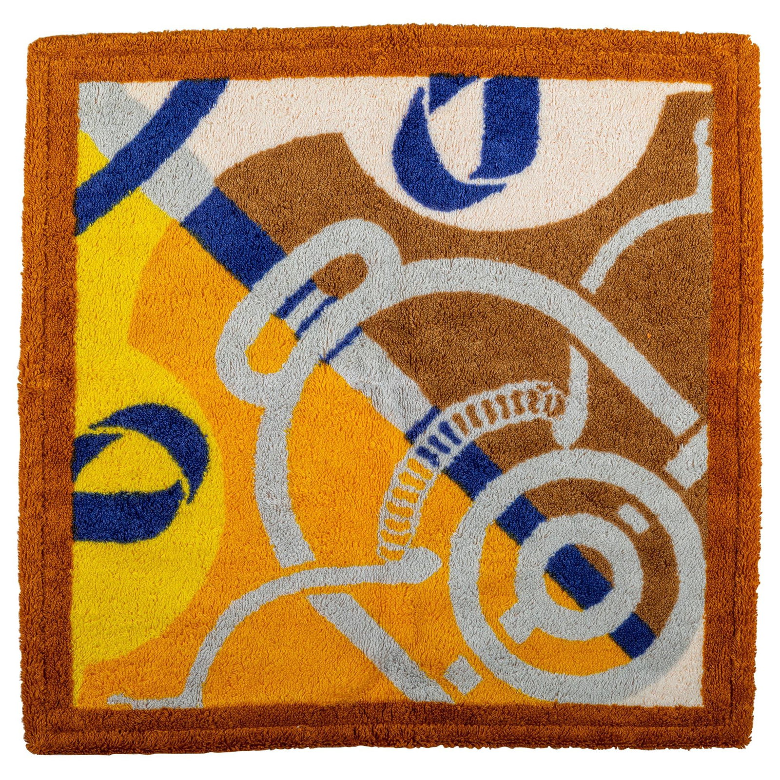 Hermes Luxury Terry Cloth Square Bath Towel Brides Pattern (1 of 5)