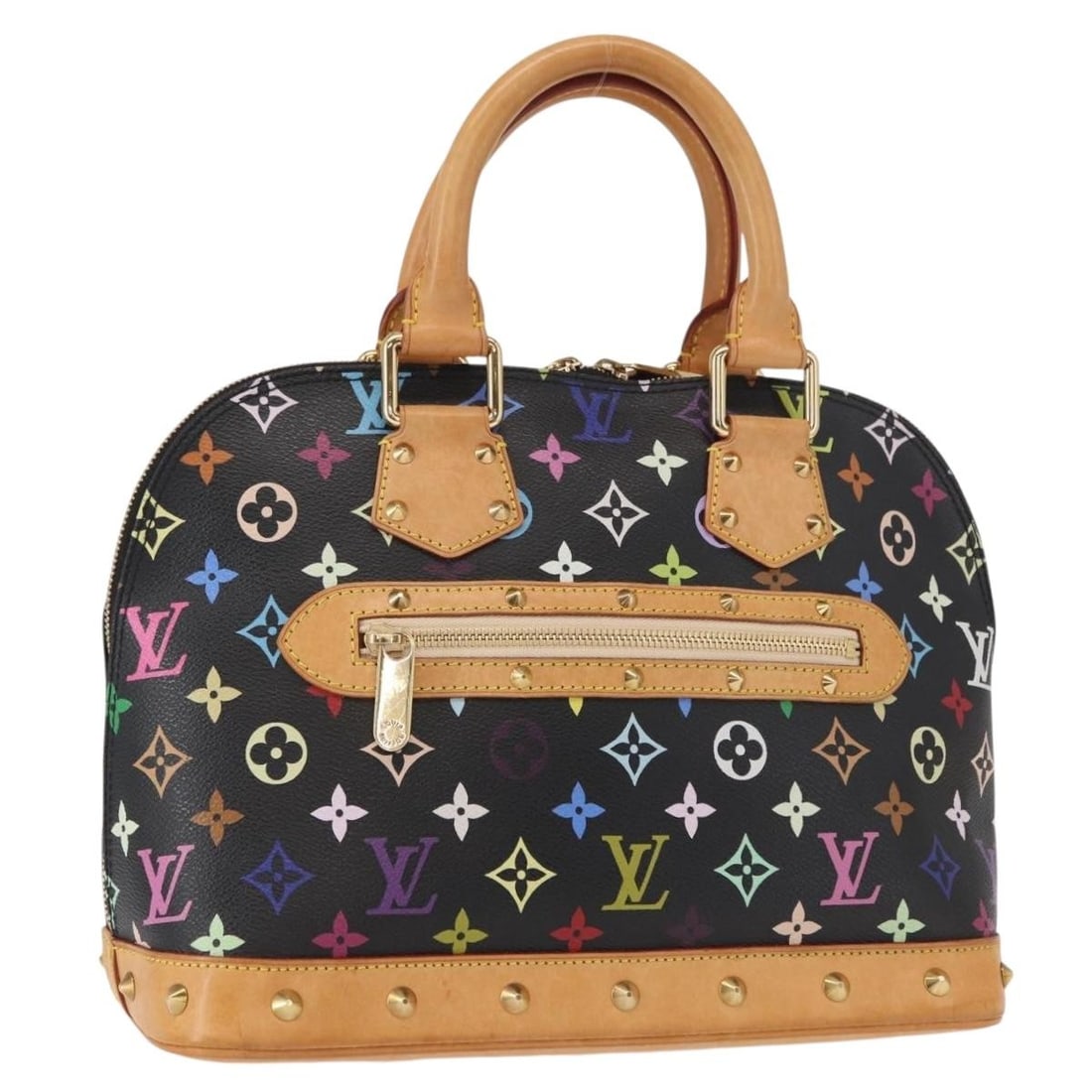 LOUIS VUITTON Monogram Multicolor Alma Hand Bag Black M92646 Auth: LOUIS VUITTON Monogram Multicolor Alma Hand Bag Black M92646 Auth Introducing the Louis Vuitton Monogram Multicolor Alma Hand Bag, an iconic blend of luxury and style. Crafted in France from high-qual