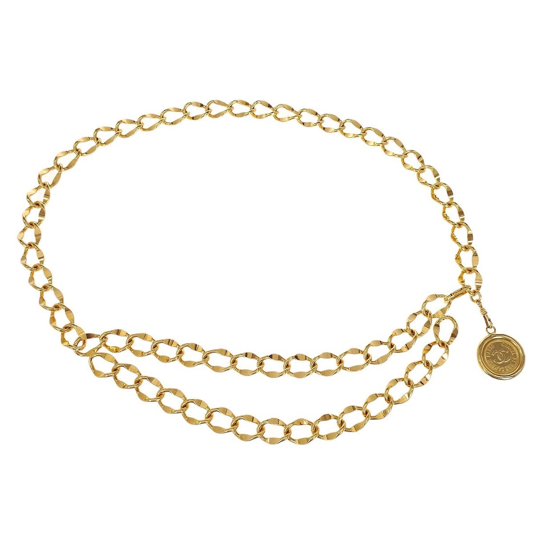 Chanel Gold Plated Vintage Medallion Chain Belt for Women (1 of 4)