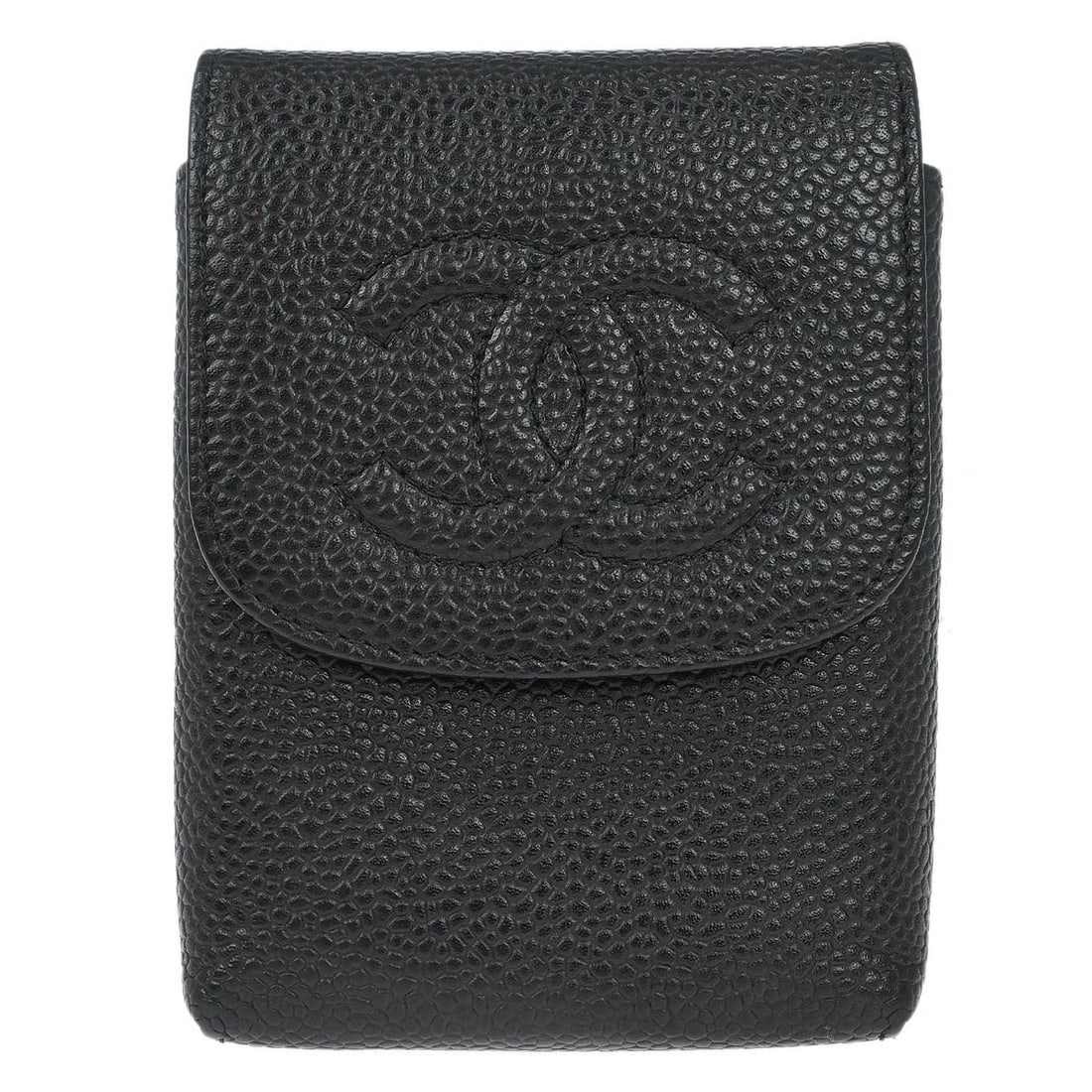 Black Caviar Skin Multi Pouch Square Vintage by Chanel (1 of 7)