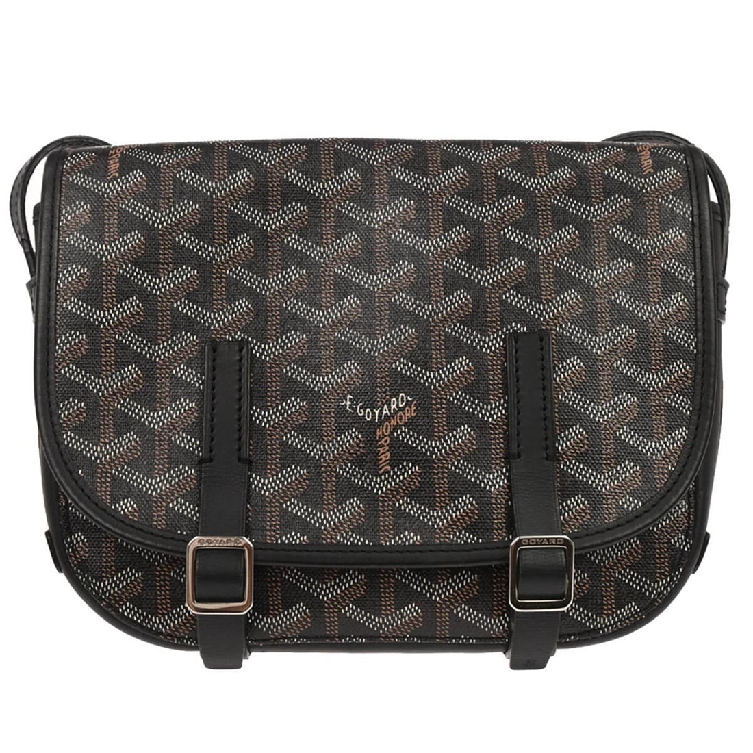 Goyard Belvedere PM Black Coated Canvas Small Shoulder Bag (1 of 12)