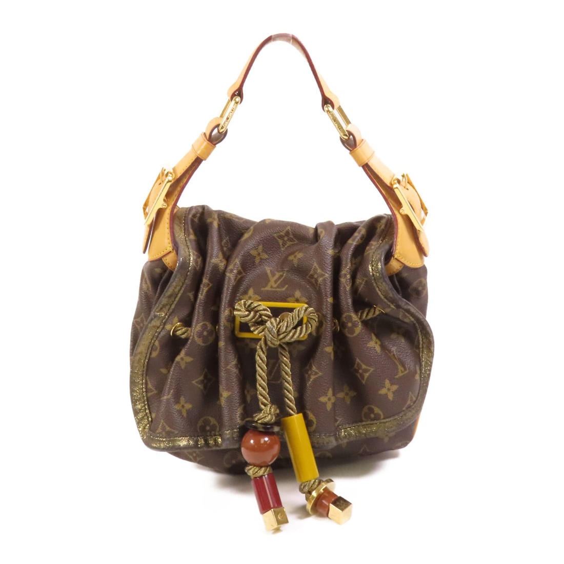 Louis Vuitton Kalahari PM Monogram Brown Shoulder Bag M97016 Canvas: Louis Vuitton Kalahari PM Monogram Brown Shoulder Bag M97016 Canvas This Louis Vuitton Kalahari PM shoulder bag features the iconic Monogram pattern on brown PVC coated canvas. The bag is designed wit