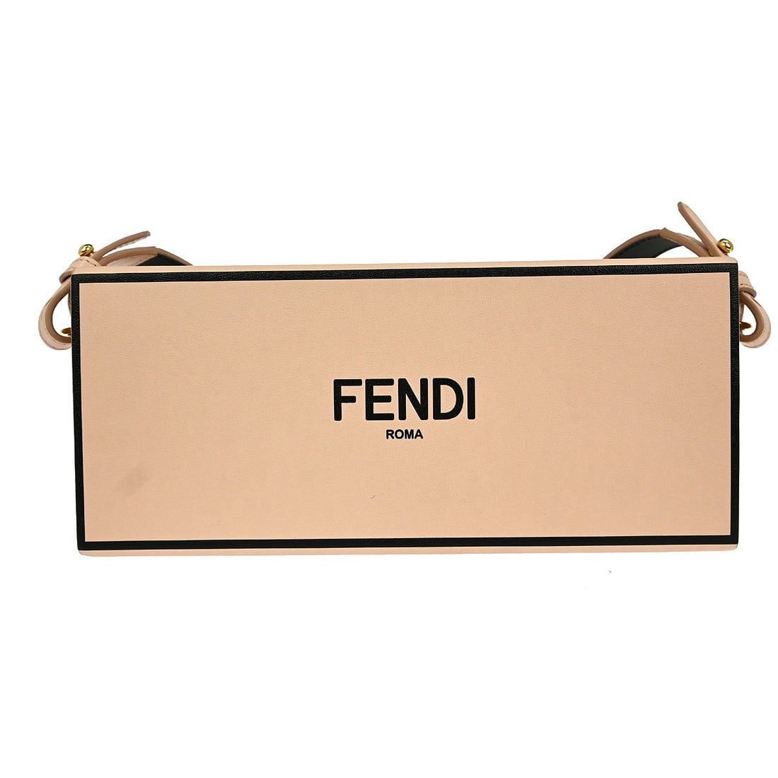 Fendi Pink Leather Logo Horizontal Box Crossbody Purse (1 of 8)