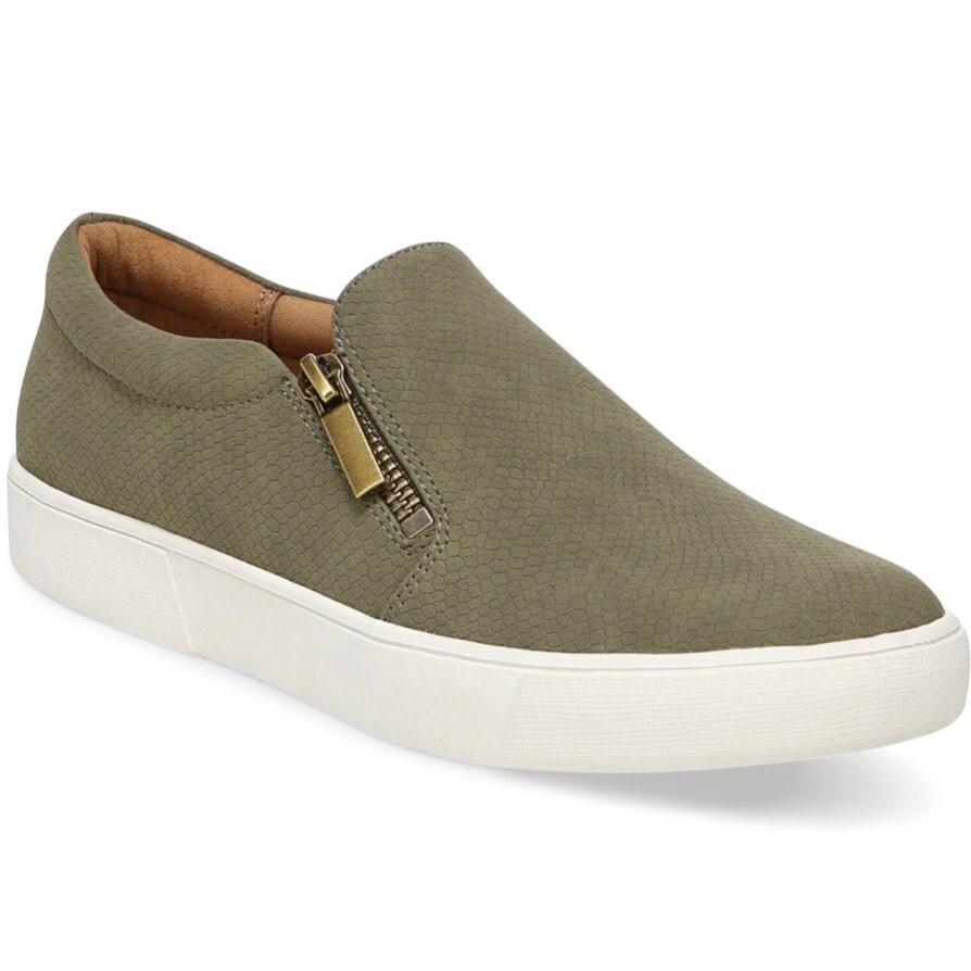 Style & Co Moira Women's Green Zip Slip On Sneakers 10M: Style & Co Moira Women's Green Zip Slip On Sneakers 10M Elevate your casual style with these Women's Moira Zip Slip On Sneakers. Featuring a solid green color and a trendy round toe shape, these sneak