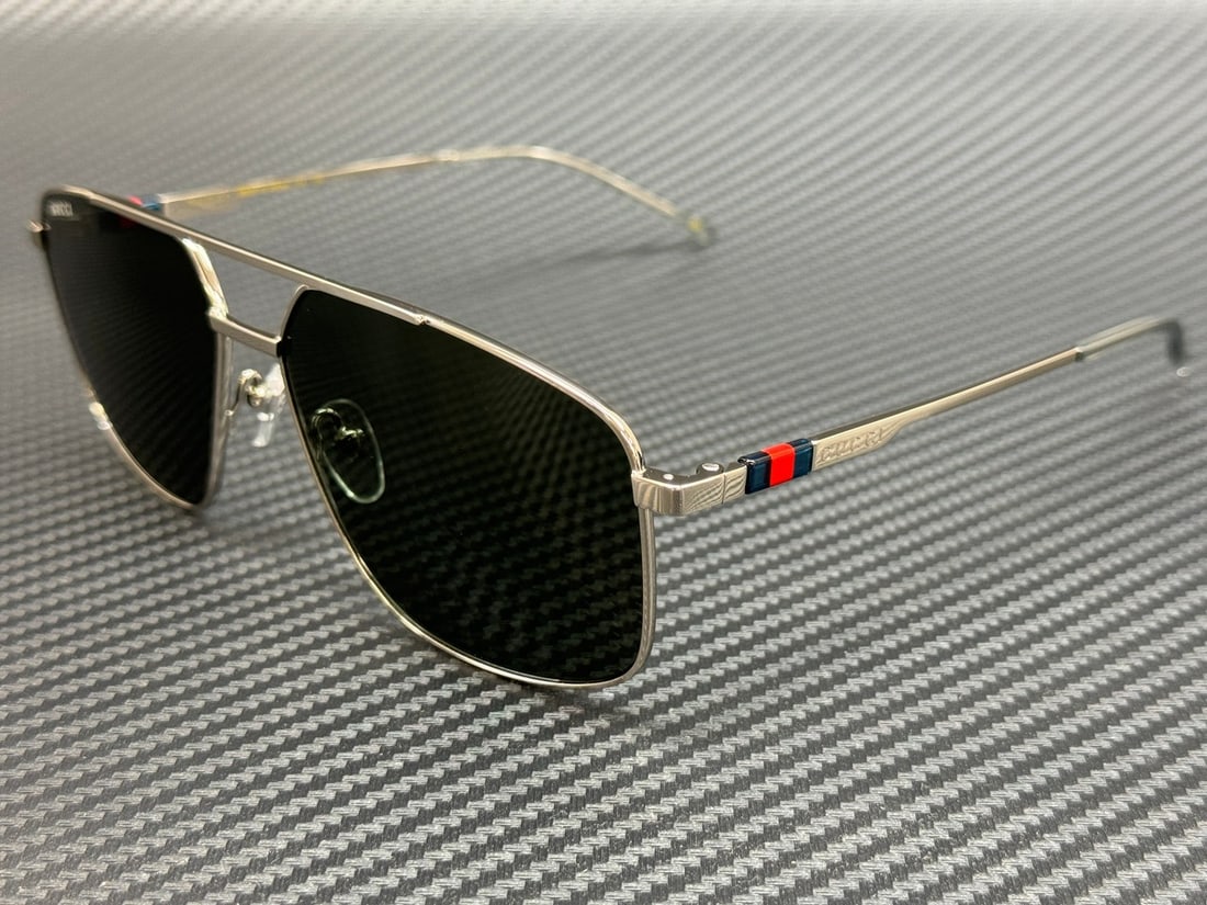 GUCCI GG1676S 001 Silver Grey Men's 60mm Sunglasses with Case (1 of 4)