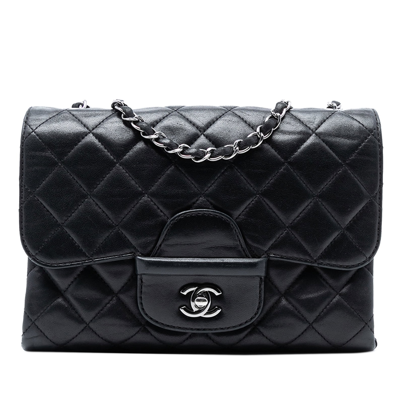 Chanel Coco Loop Small Black Quilted Lambskin Flap Crossbody Bag (1 of 8)