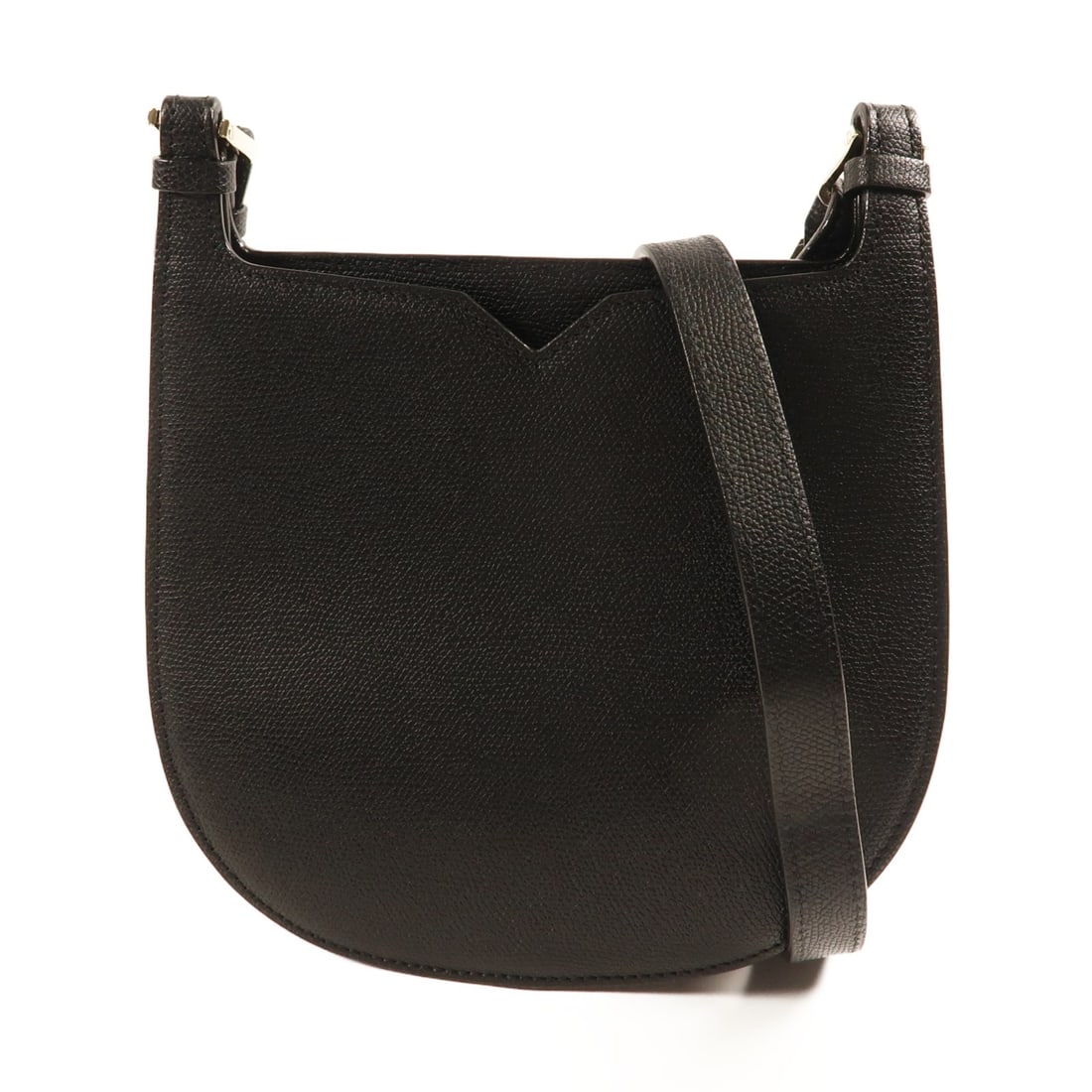 Valextra Hobo Weekend Mini Shoulder Bag Black Calfskin Leather (1 of 12)