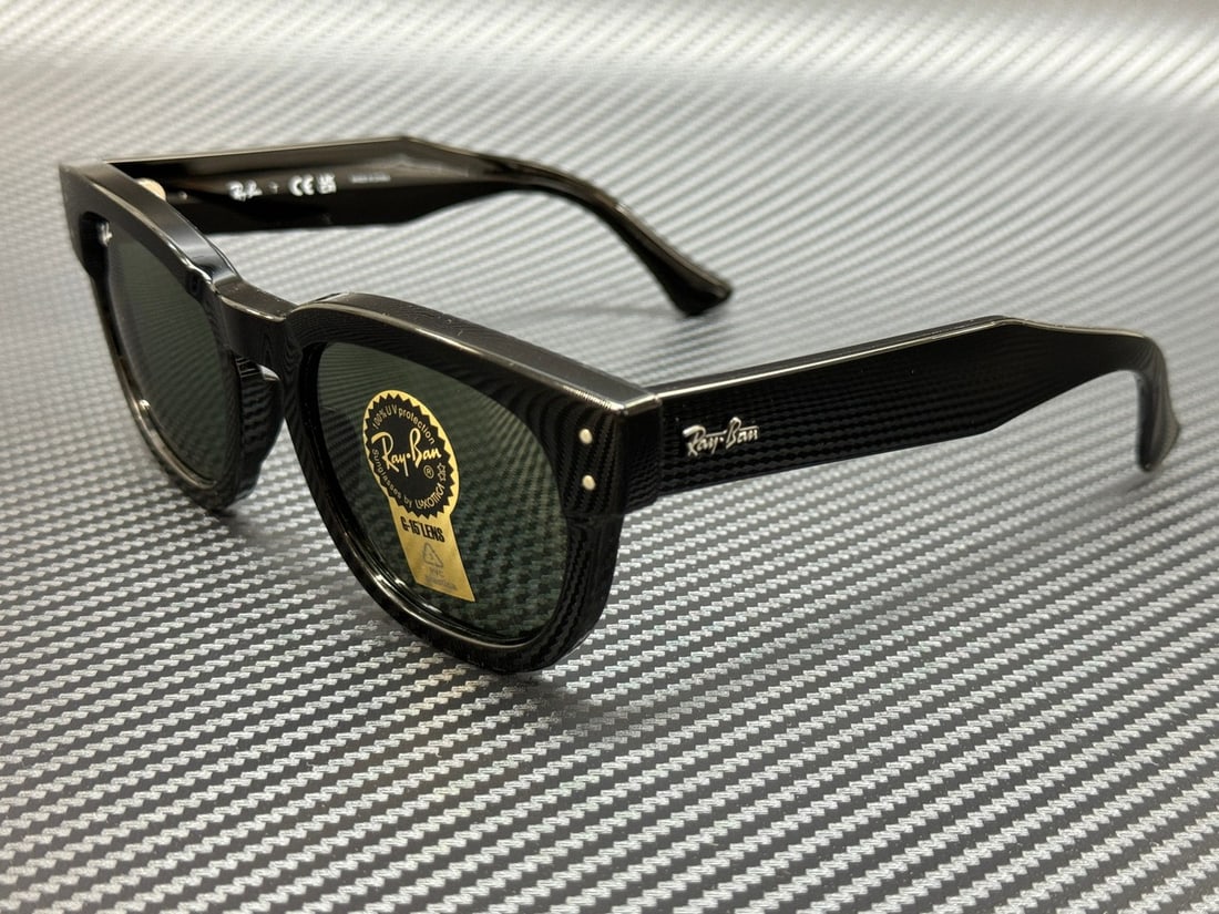 Ray-Ban RB0298S 901 31 Black Sunglasses with G-15 Green Lenses: Ray-Ban RB0298S 901 31 Black Sunglasses with G-15 Green Lenses Elevate your style with these Ray-Ban RB0298S 901 31 sunglasses. Featuring a sleek black frame, these unisex sunglasses are equipped with