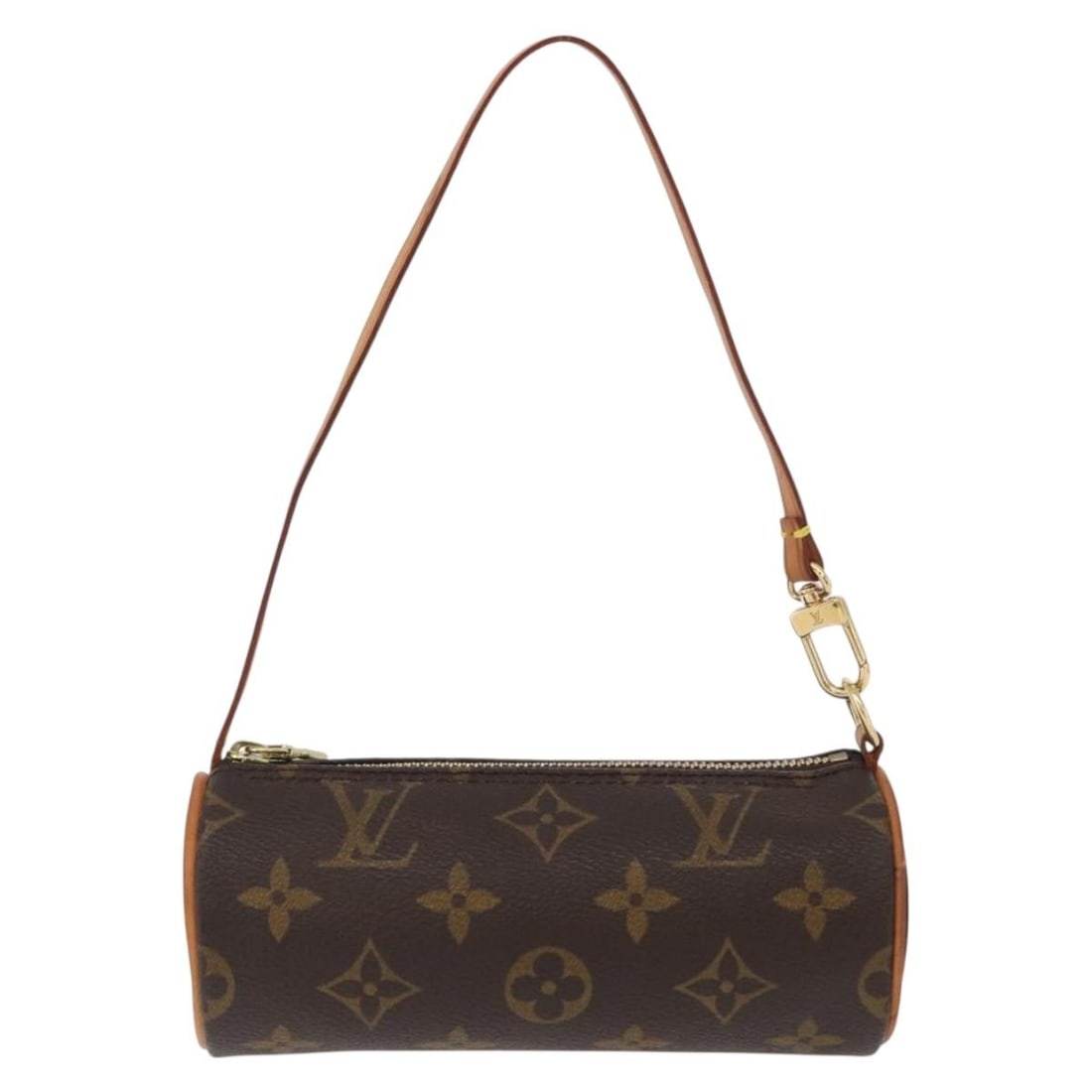 Papillon Pochette Brown Canvas Bag by Louis Vuitton: Papillon Pochette Brown Canvas Bag by Louis Vuitton The Louis Vuitton Papillon Pochette is crafted from monogram canvas in a brown colorway and designed for women. This accessory features a compact si
