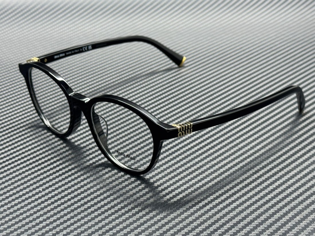 Miu Miu MU 02WV 16K1O1 Black Eyeglasses with Authenticity Certificate (1 of 5)
