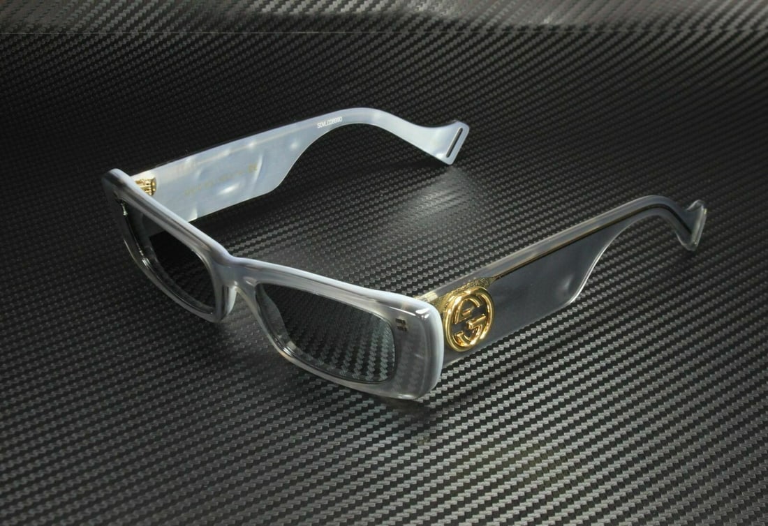 Gucci GG0516S 002 Square Sunglasses Grey Silver Frame Authentic (1 of 5)