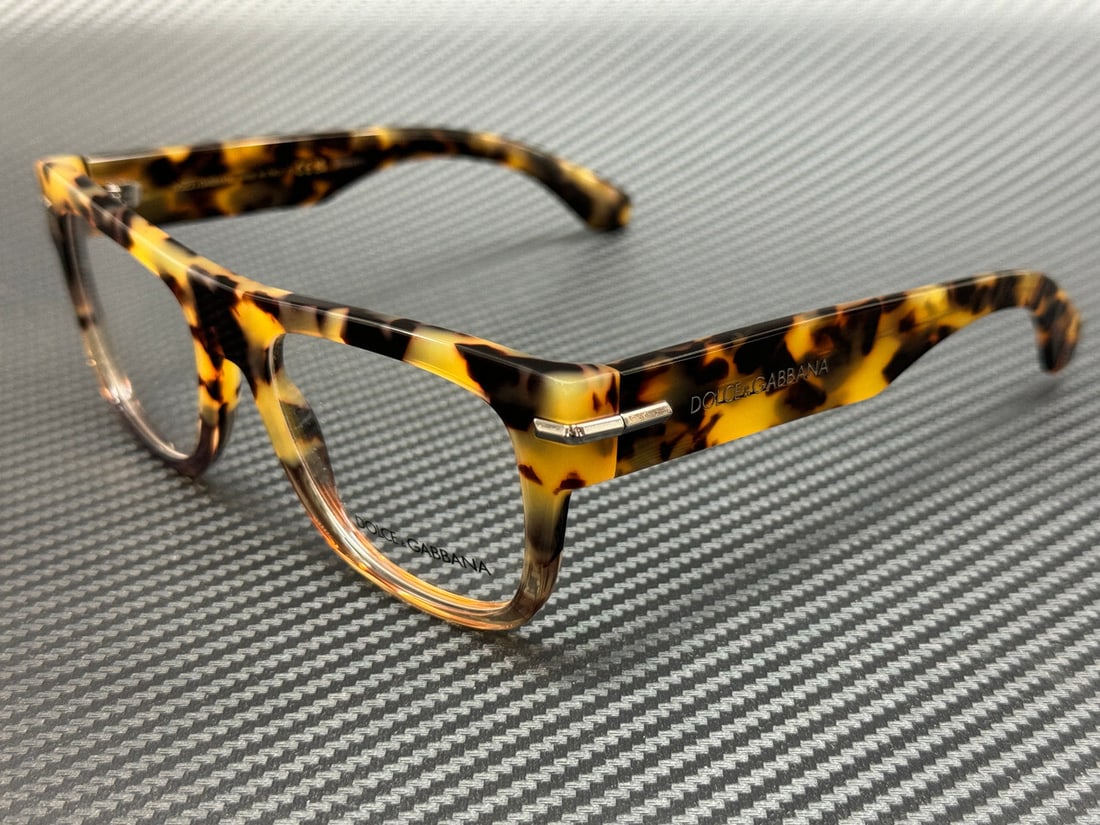 Dolce&Gabbana DG3407 3437 Havana Honey Men's Eyeglasses with Demo Lenses (1 of 5)