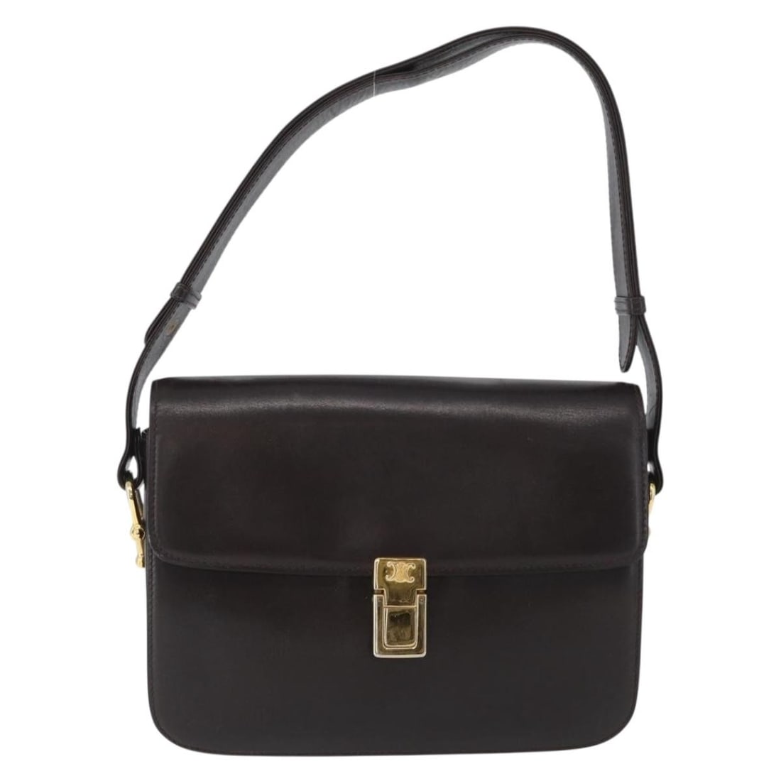 Celine Brown Leather Vintage Shoulder Bag for Women (1 of 18)