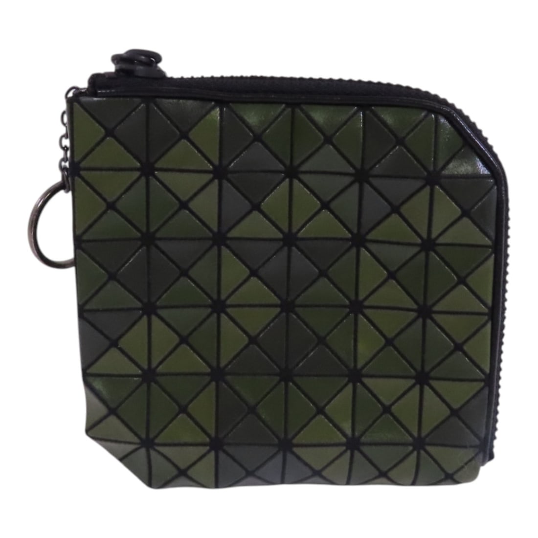 BAO BAO ISSEY MIYAKE Dark Green Zipper Coin Case PVC (1 of 15)
