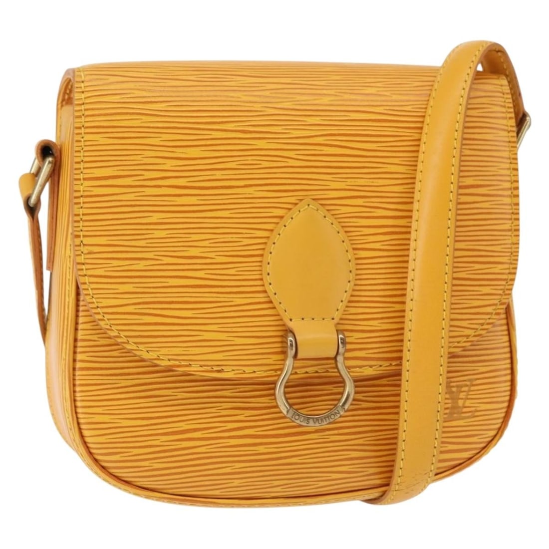 LOUIS VUITTON Epi Saint Cloud PM Yellow Shoulder Bag M52219 (1 of 18)