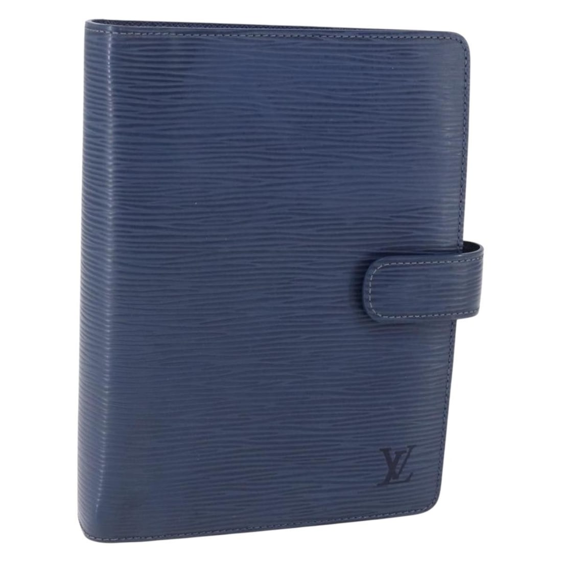 LOUIS VUITTON Epi Leather Day Planner Cover Blue Myrtille R2004G: LOUIS VUITTON Epi Leather Day Planner Cover Blue Myrtille R2004G This authentic Louis Vuitton Epi Agenda MM Day Planner Cover in a stunning Blue Myrtille color is a stylish and practical accessory for