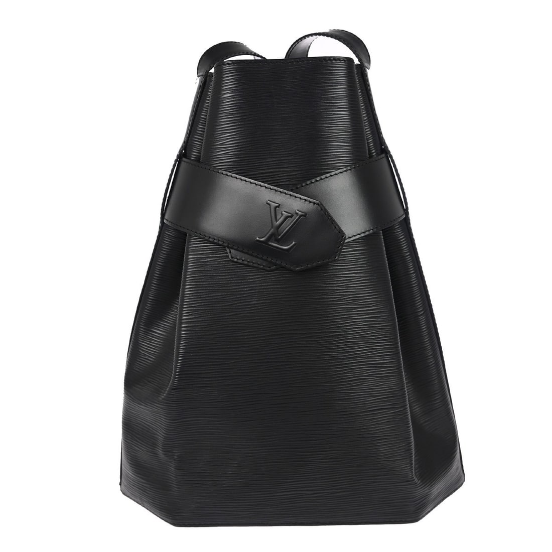 Black Epi Leather Sac d'Epaule Shoulder Bag by Louis Vuitton: Black Epi Leather Sac d'Epaule Shoulder Bag by Louis Vuitton This Louis Vuitton Vintage Sac d'Epaule handbag is crafted from black Epi leather and designed for women. The bag features a spacious inter