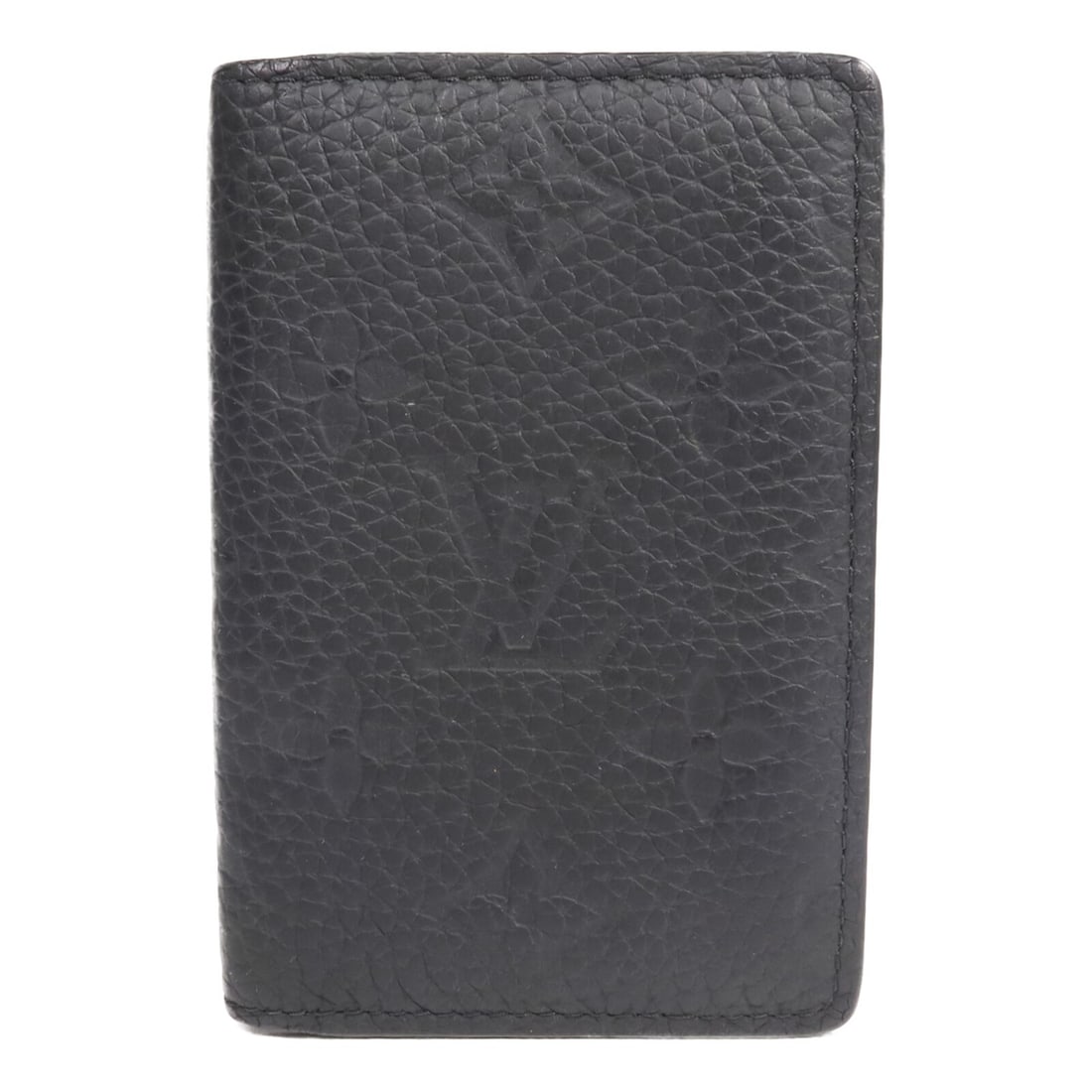 Louis Vuitton Monogram Black Taurillon Calfskin Pocket Organizer Card Holder (1 of 13)