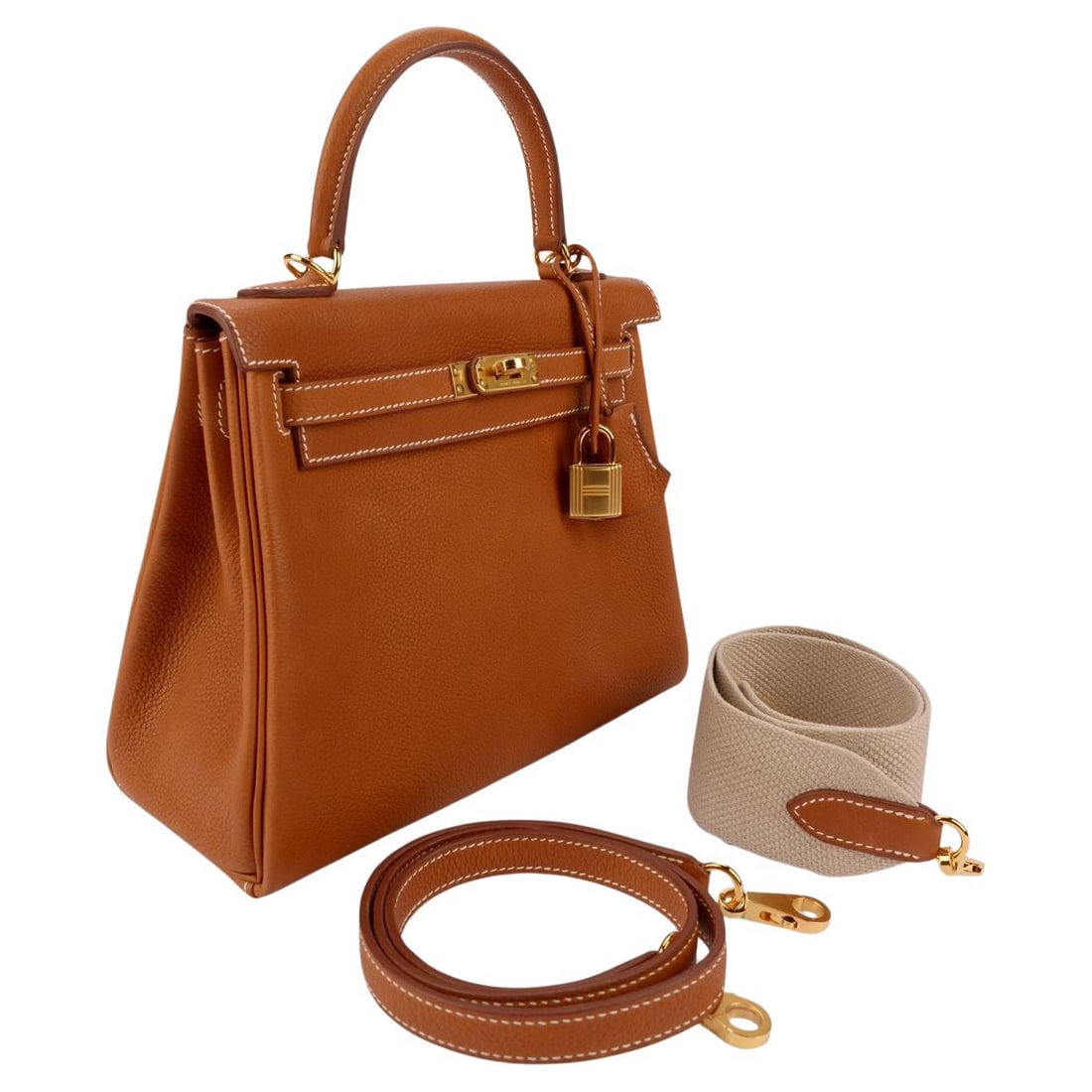 Hermes Kelly 25 Barenia Faubourg Double Strap NIB France (1 of 17)