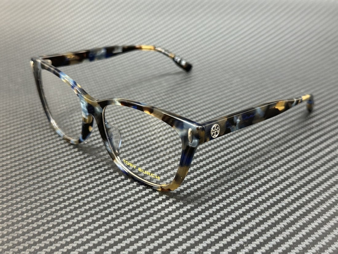 Tory Burch TY2136U 1957 Blue Tortoise Women's Eyeglasses 54mm (1 of 5)