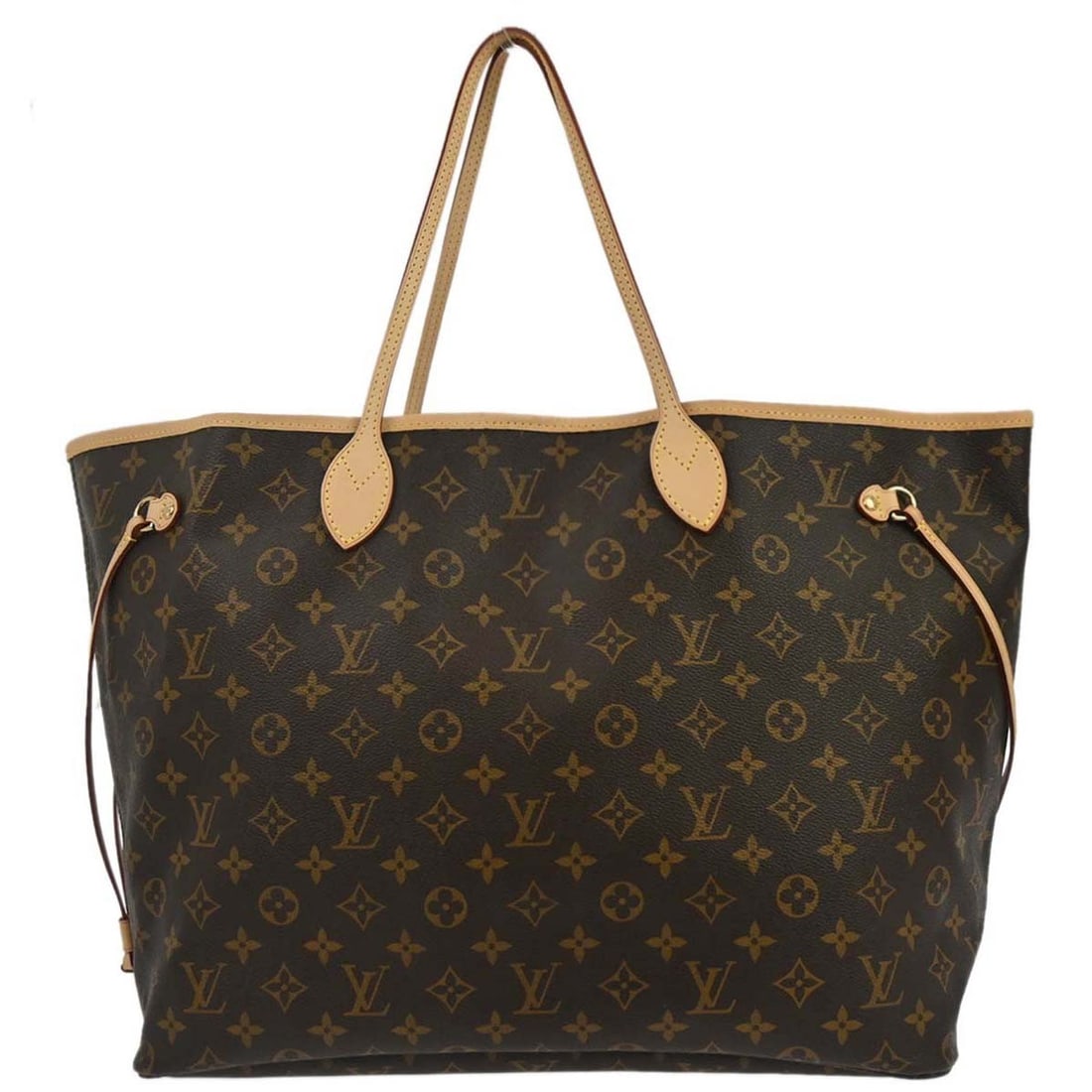 Louis Vuitton Neverfull GM Monogram Canvas Large Brown Tote with Double Handles (1 of 9)