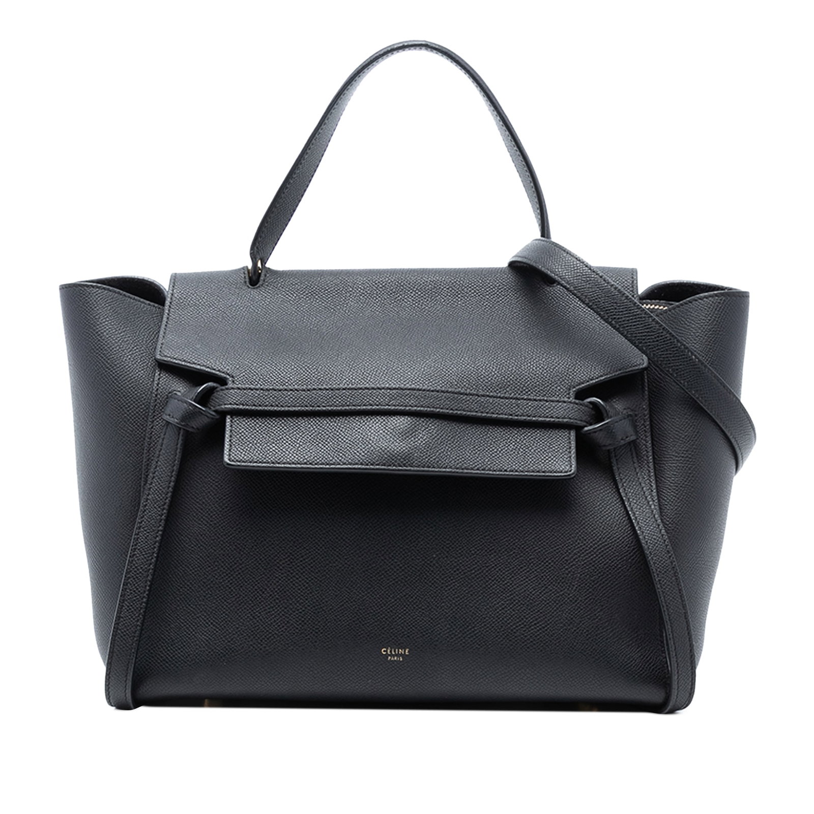 Celine Mini Belt Bag in Black Grained Calf Leather with Detachable Strap (1 of 7)