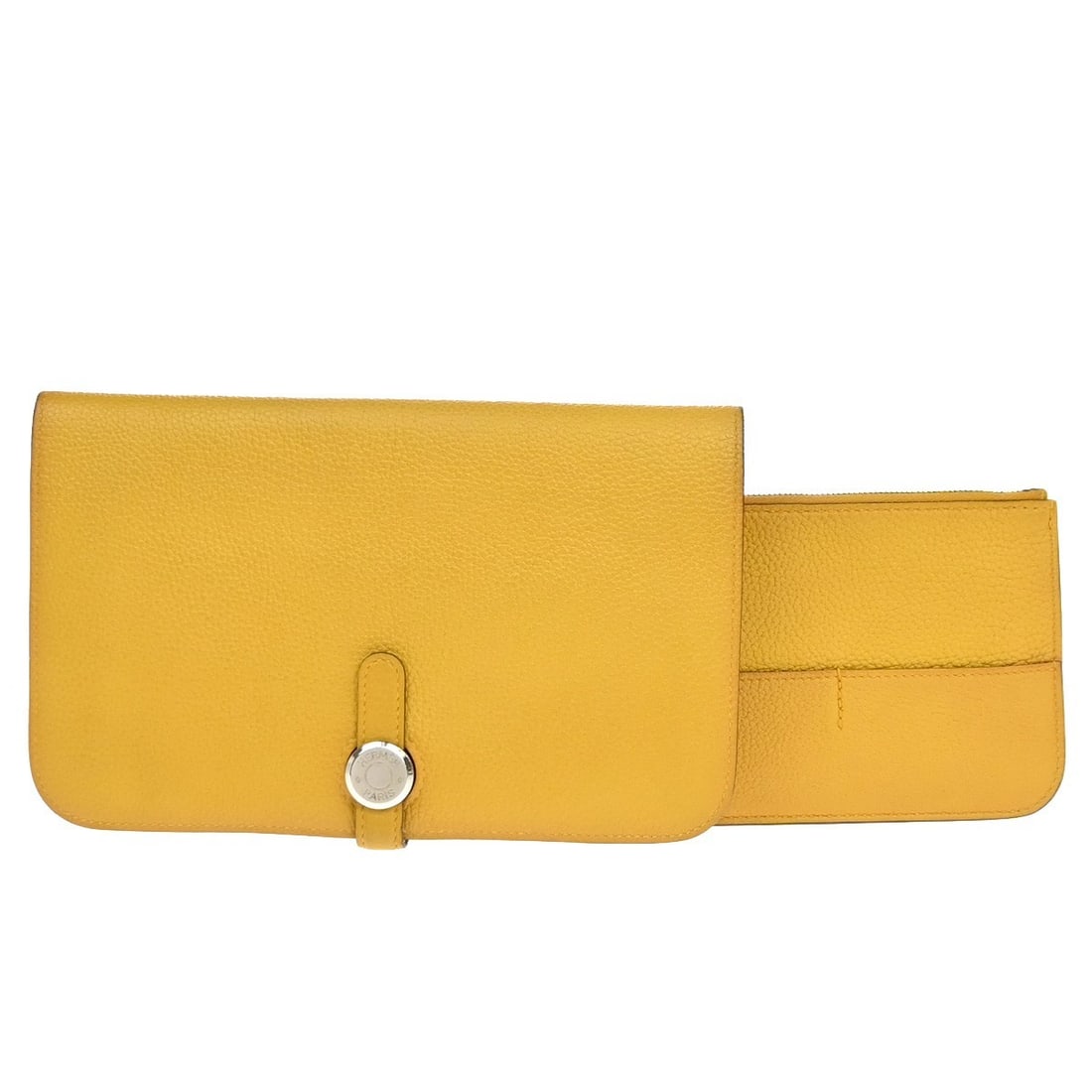 Hermes Dogon Duo Yellow Leather Wallet France 20cm x 12cm (1 of 13)