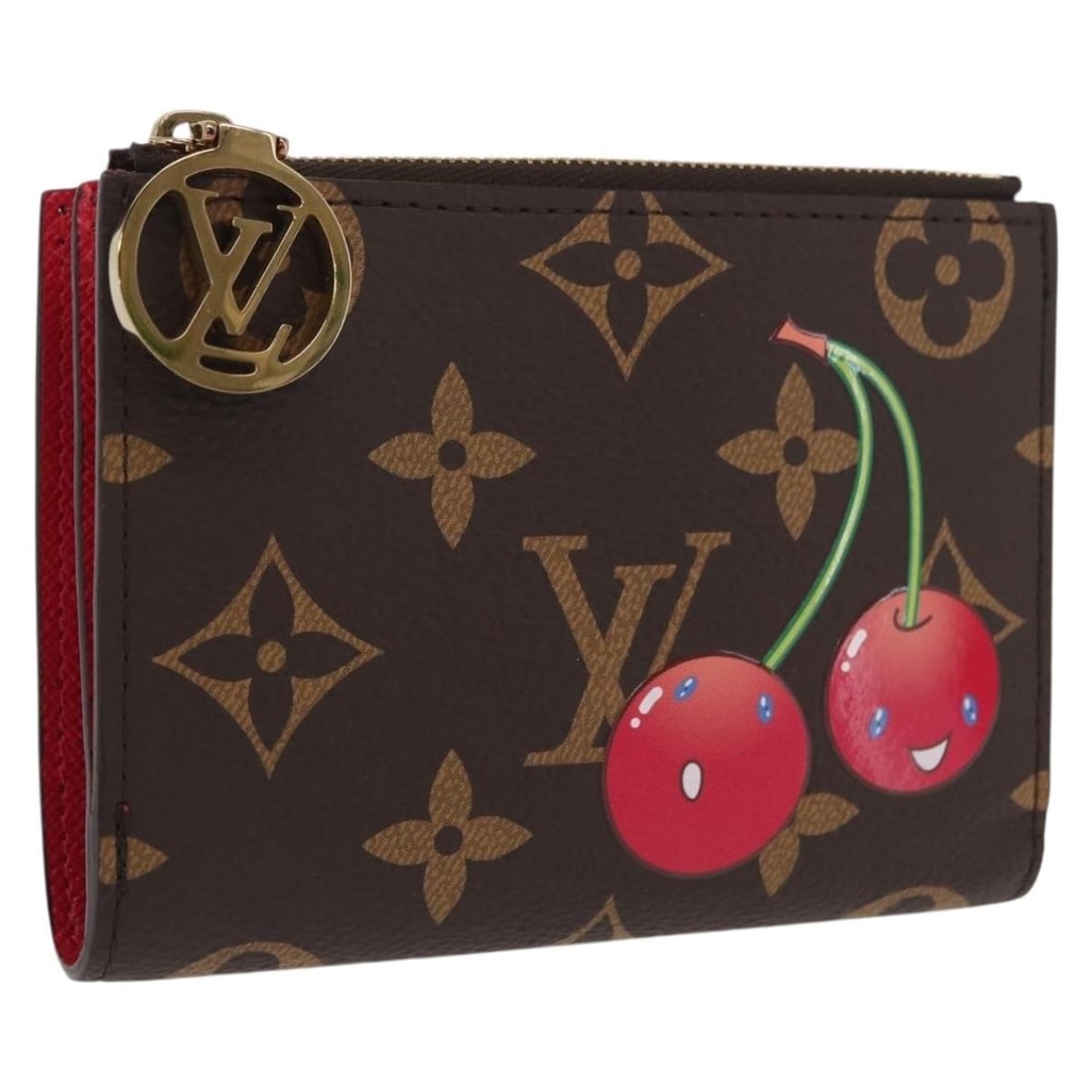 Louis Vuitton Cherry Monogram Lisa Wallet Bifold Canvas with Dust Bag and Box (1 of 18)