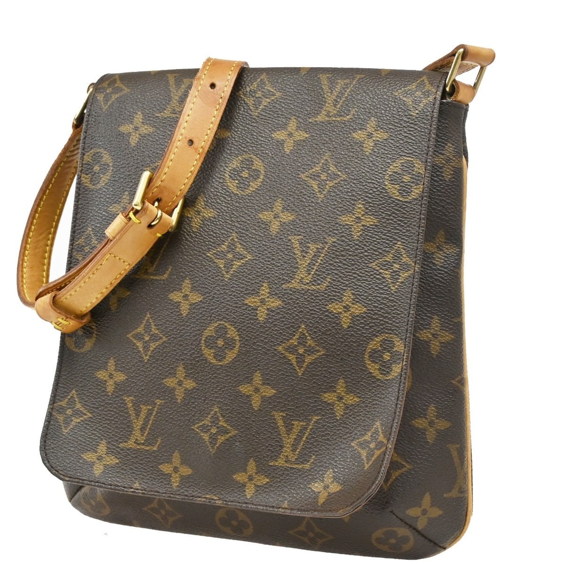 Monogram Canvas Musette Salsa Shoulder Bag by Louis Vuitton: Monogram Canvas Musette Salsa Shoulder Bag by Louis Vuitton The Louis Vuitton Musette Salsa handbag is crafted from signature monogram canvas in brown and is designed for women. This pre-owned bag exh