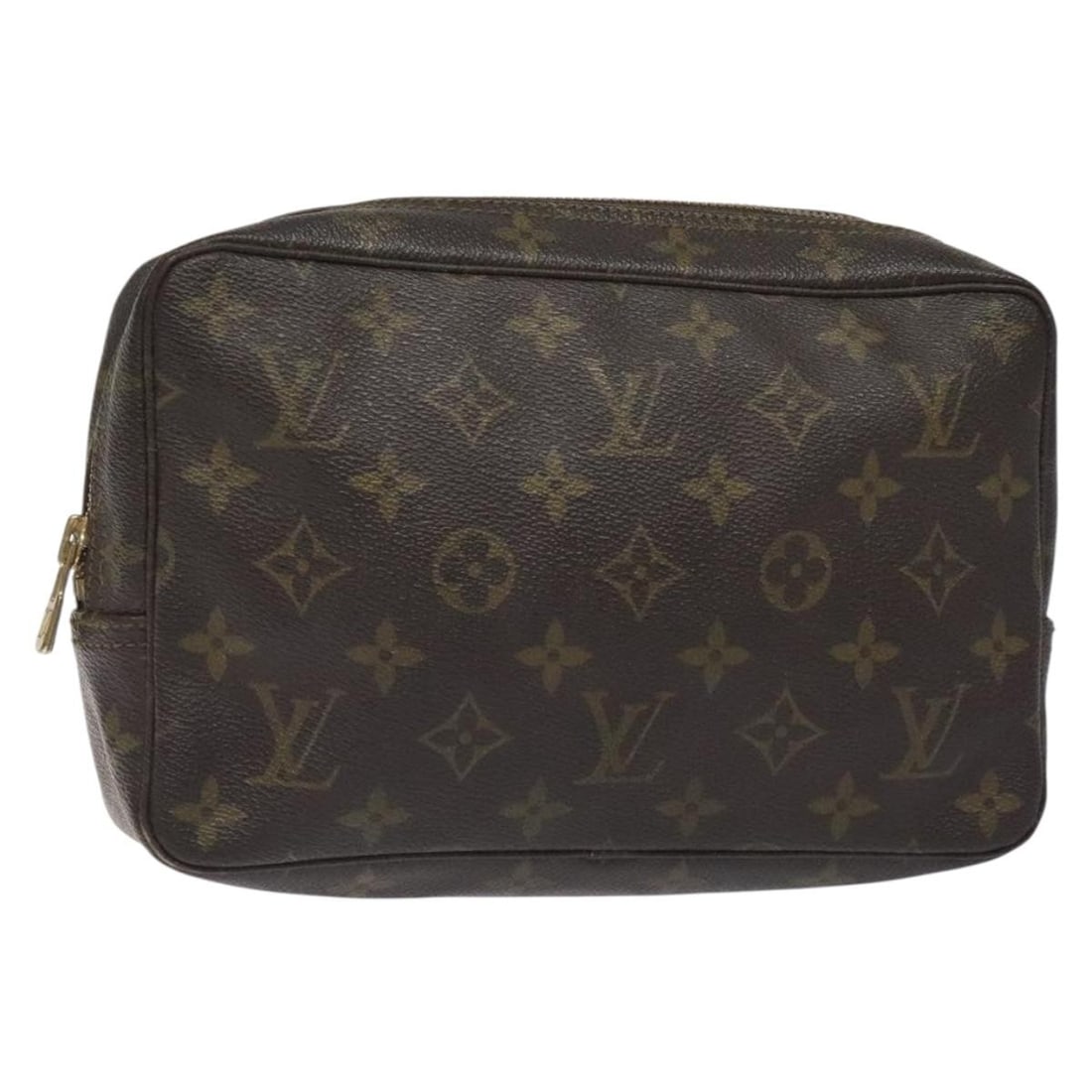Louis Vuitton Monogram Canvas Trousse Toilette Cosmetic Bag 23cm: Louis Vuitton Monogram Canvas Trousse Toilette Cosmetic Bag 23cm This Louis Vuitton Trousse Toilette features the signature monogram canvas in brown and is designed for women. The toiletry pouch is cr