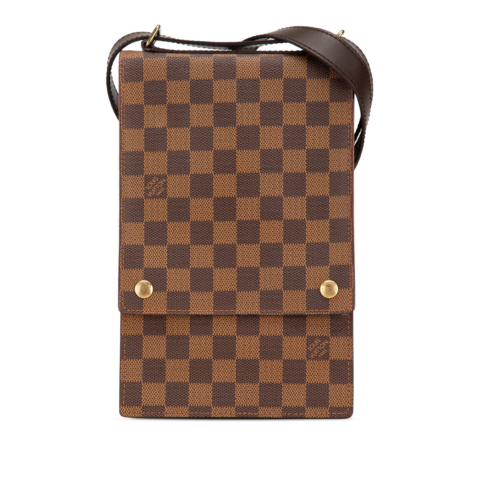 Louis Vuitton Damier Ebene Portobello Bag Brown Canvas (1 of 7)