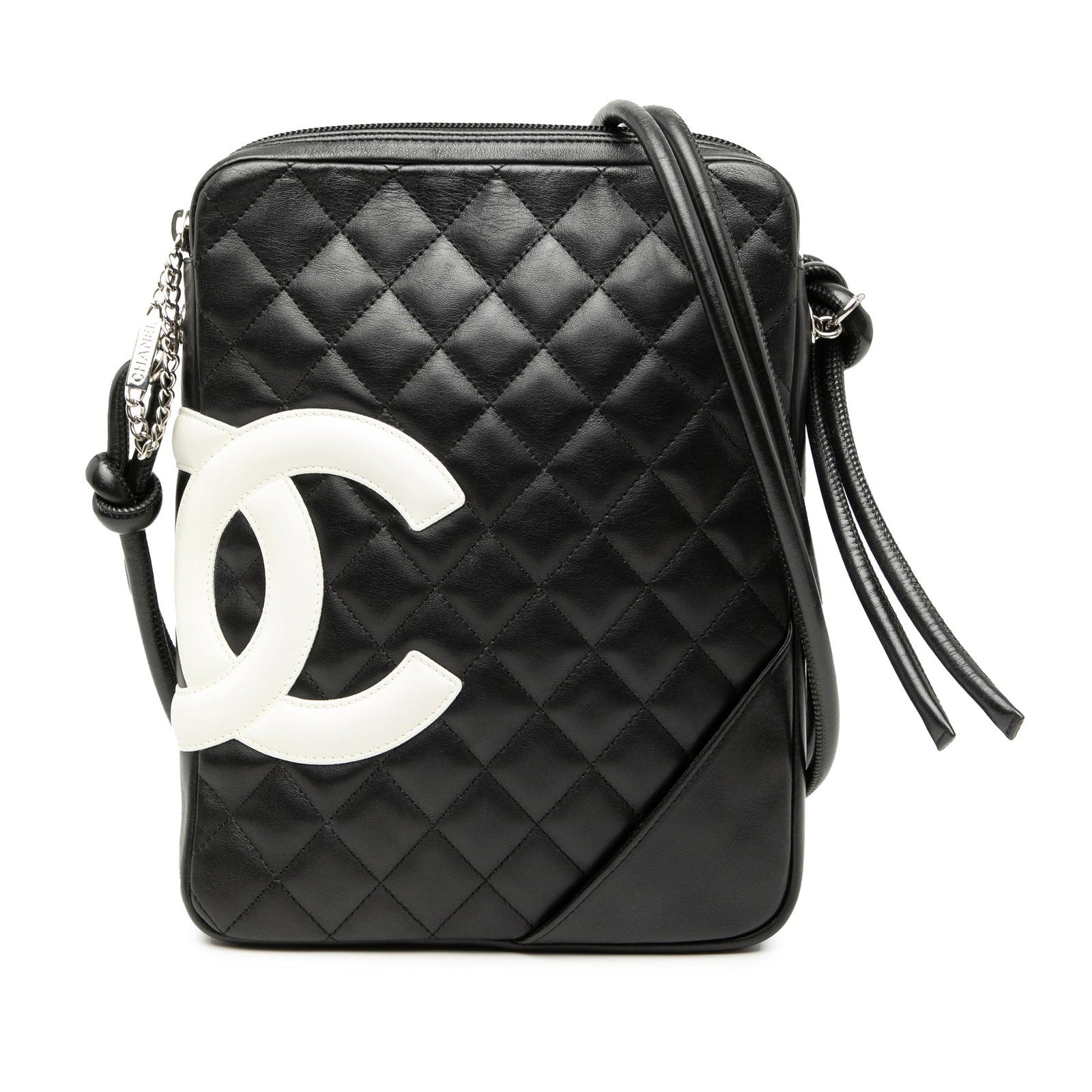 Black Quilted Leather Chanel Cambon Ligne Crossbody Bag (1 of 6)