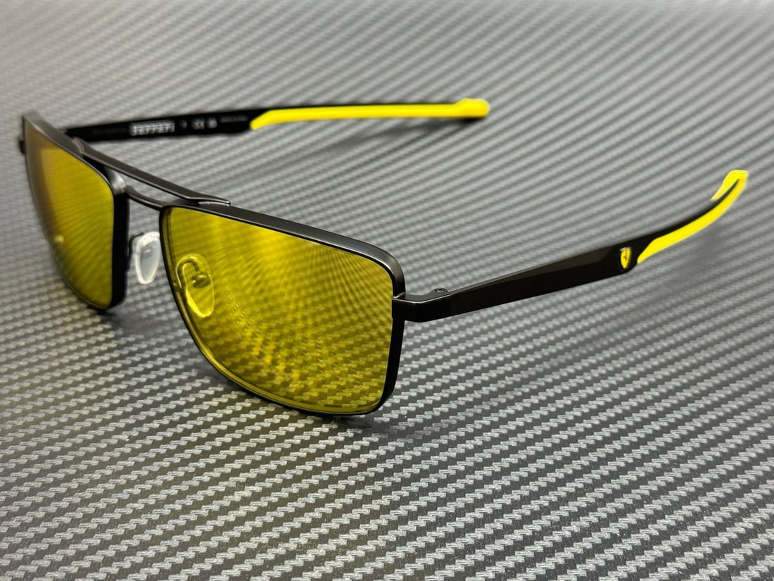 Ferrari FZ5001 101 V9 Matte Black Yellow Men's Sunglasses (1 of 5)