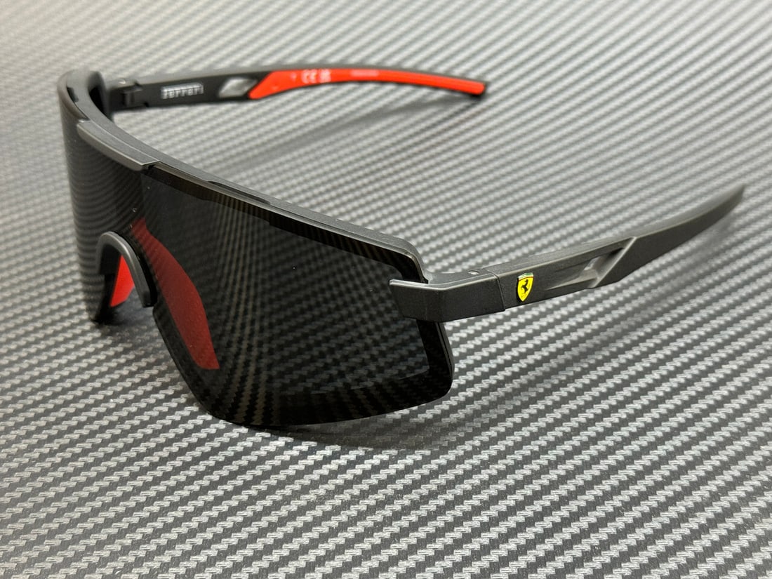 Ferrari FZ6009U 504 87 Matte Black Grey Men's Sunglasses with Certificate of Authenticity (1 of 5)