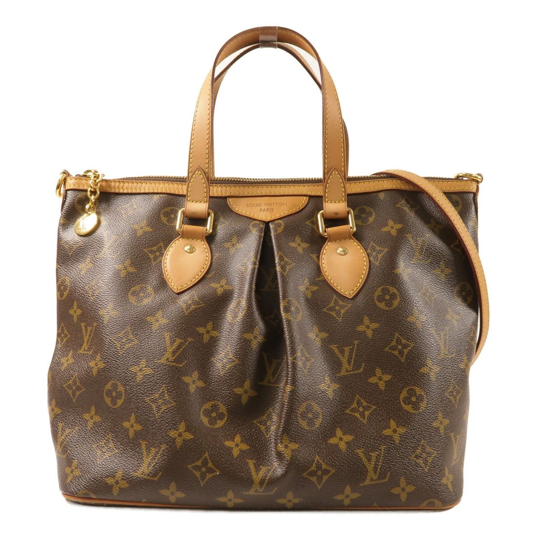 Louis Vuitton Palermo PM Monogram Canvas Shoulder Handbag with Gold Hardware (1 of 12)