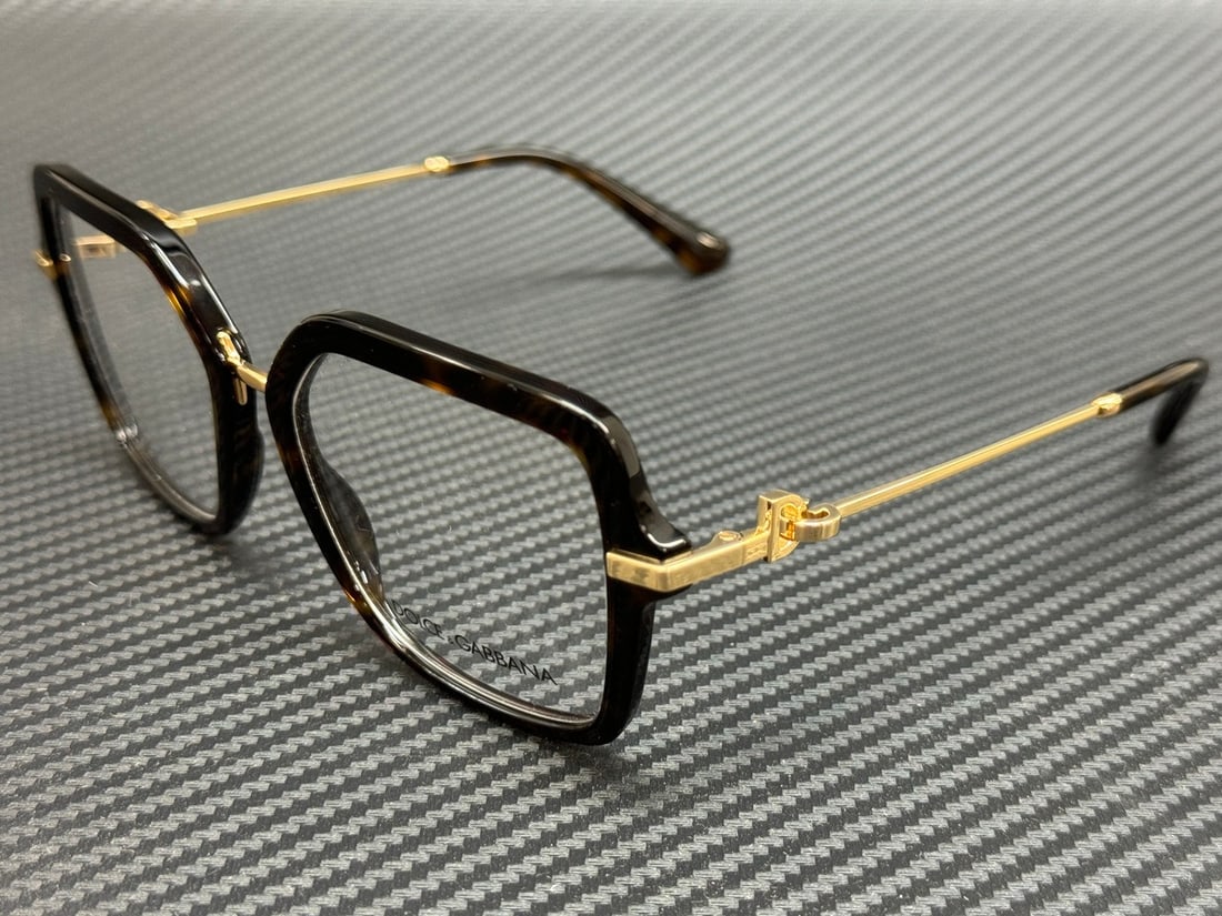 Dolce & Gabbana DG3396 502 Brown Havana Women's Eyeglasses 55mm (1 of 5)