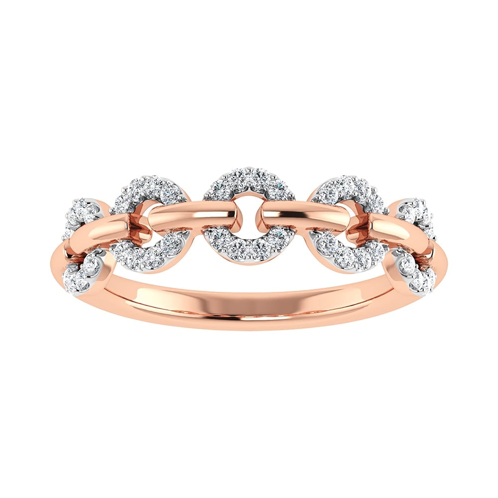 10K Rose Gold 1/6 Ct.Tw. Diamond Fashion Ring: 10K Rose Gold 1/6 Ct.Tw. Diamond Fashion Ring 10k Rose Gold Stone Color: G-h Stone Clarity: I2-i3 Each ring is presented in standard size 6.5. Complimentary resizing is available between sizes 510 (in