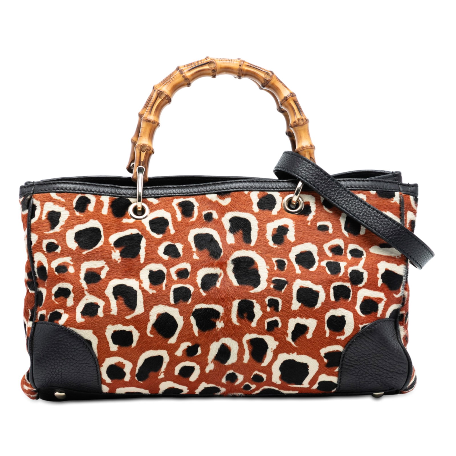 Gucci Bamboo Shopper Medium Satchel in Pony Hair and Leather (1 of 7)