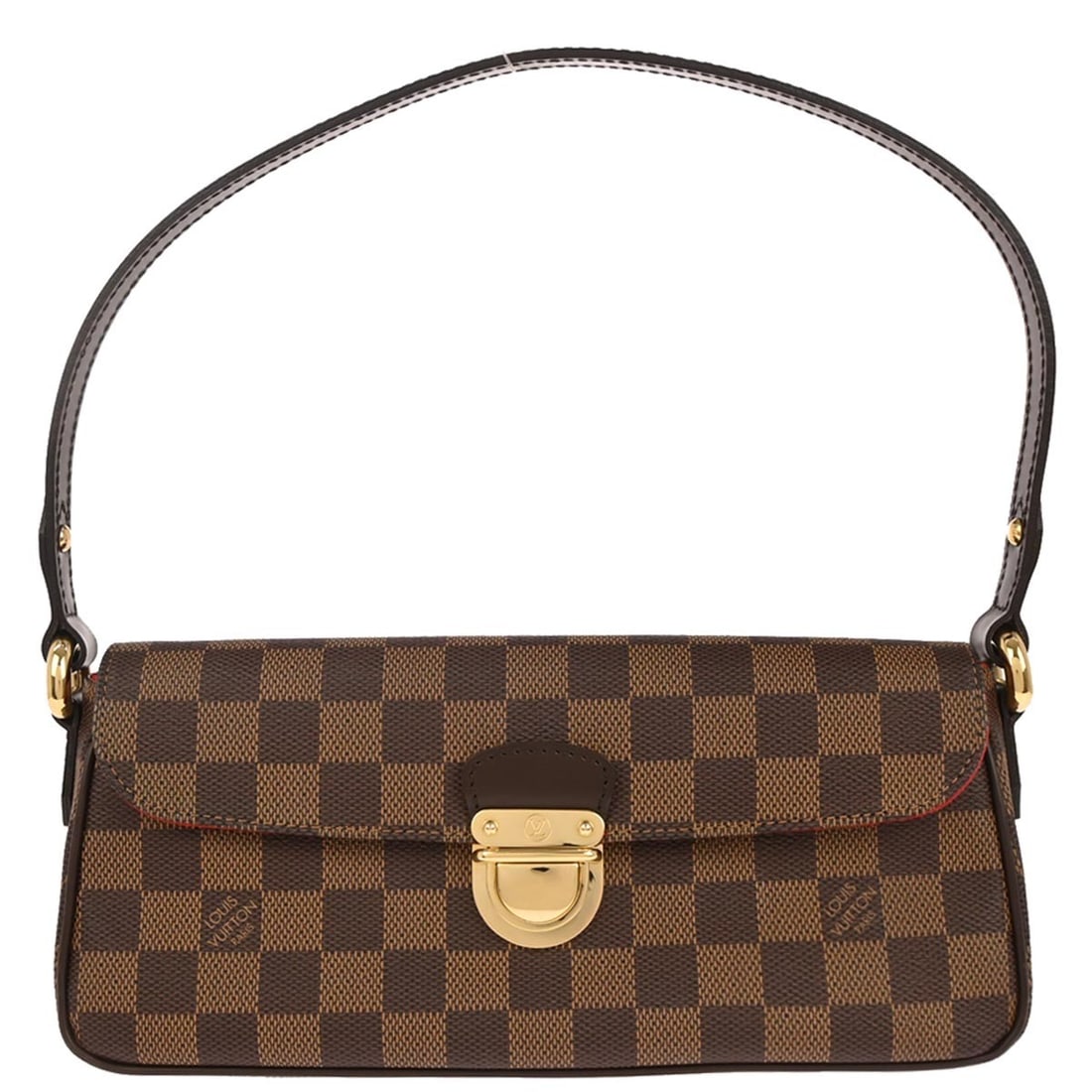Louis Vuitton Ravello PM Damier Small Leather Top Handle Bag: Louis Vuitton Ravello PM Damier Small Leather Top Handle Bag This Louis Vuitton Ravello PM handbag features the classic Damier pattern in brown leather with a small, structured silhouette. The bag inc