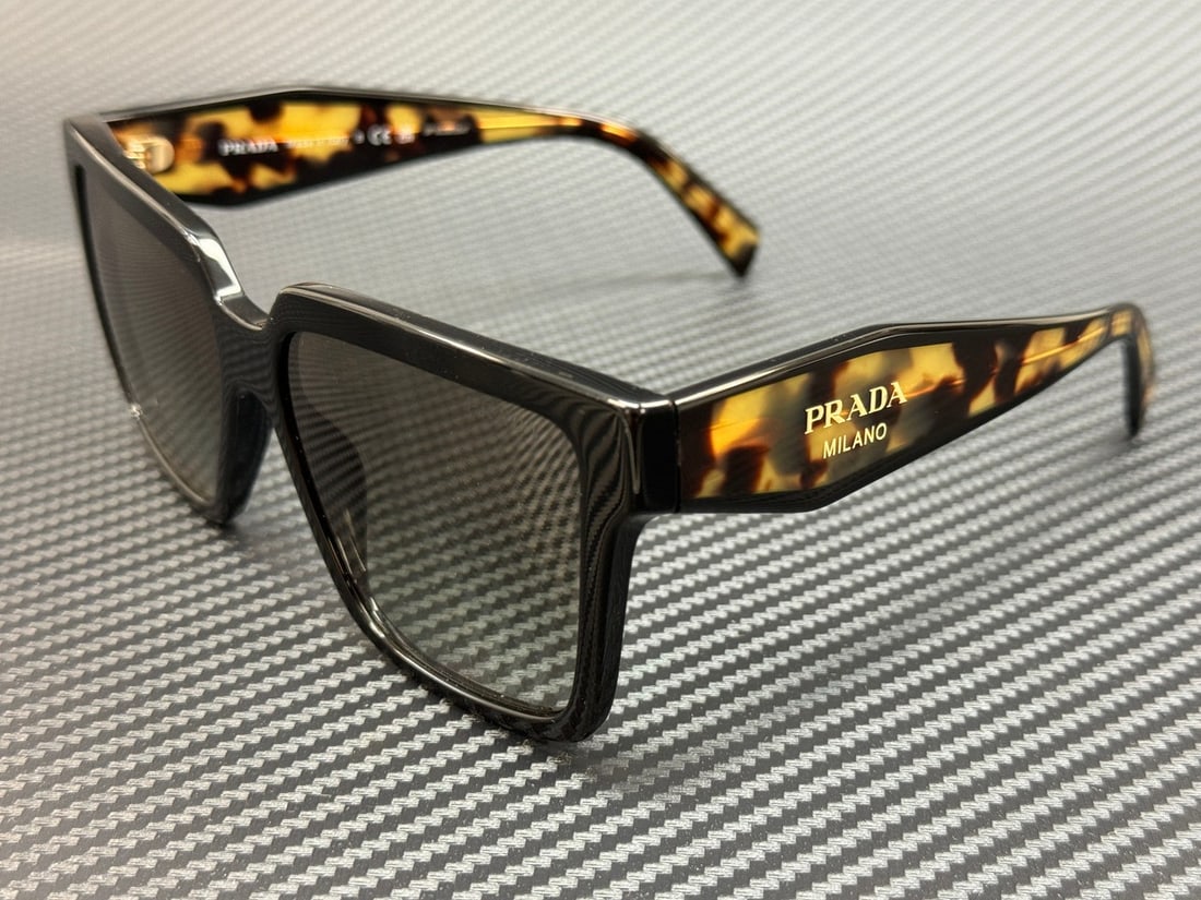 PRADA PR 24ZS 1AB0A7 Women's Black Grey Gradient Sunglasses with Authenticity (1 of 5)