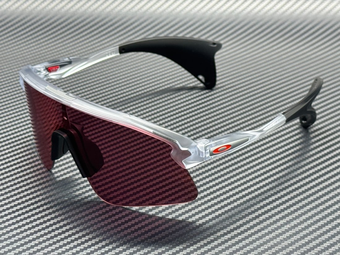 Oakley OO9517 10 61mm Matte Clear Prizm Field Sunglasses With Case (1 of 4)