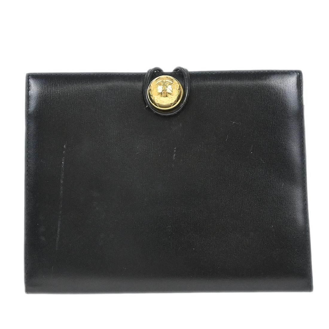 Black Leather Coin Wallet by Celine Vintage Italian Purse (1 of 7)