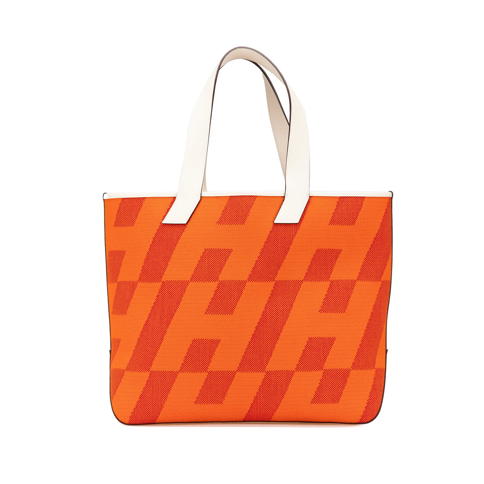 Hermes Toile H and Swift Cabas H en Biais 40 Orange Bag (1 of 8)