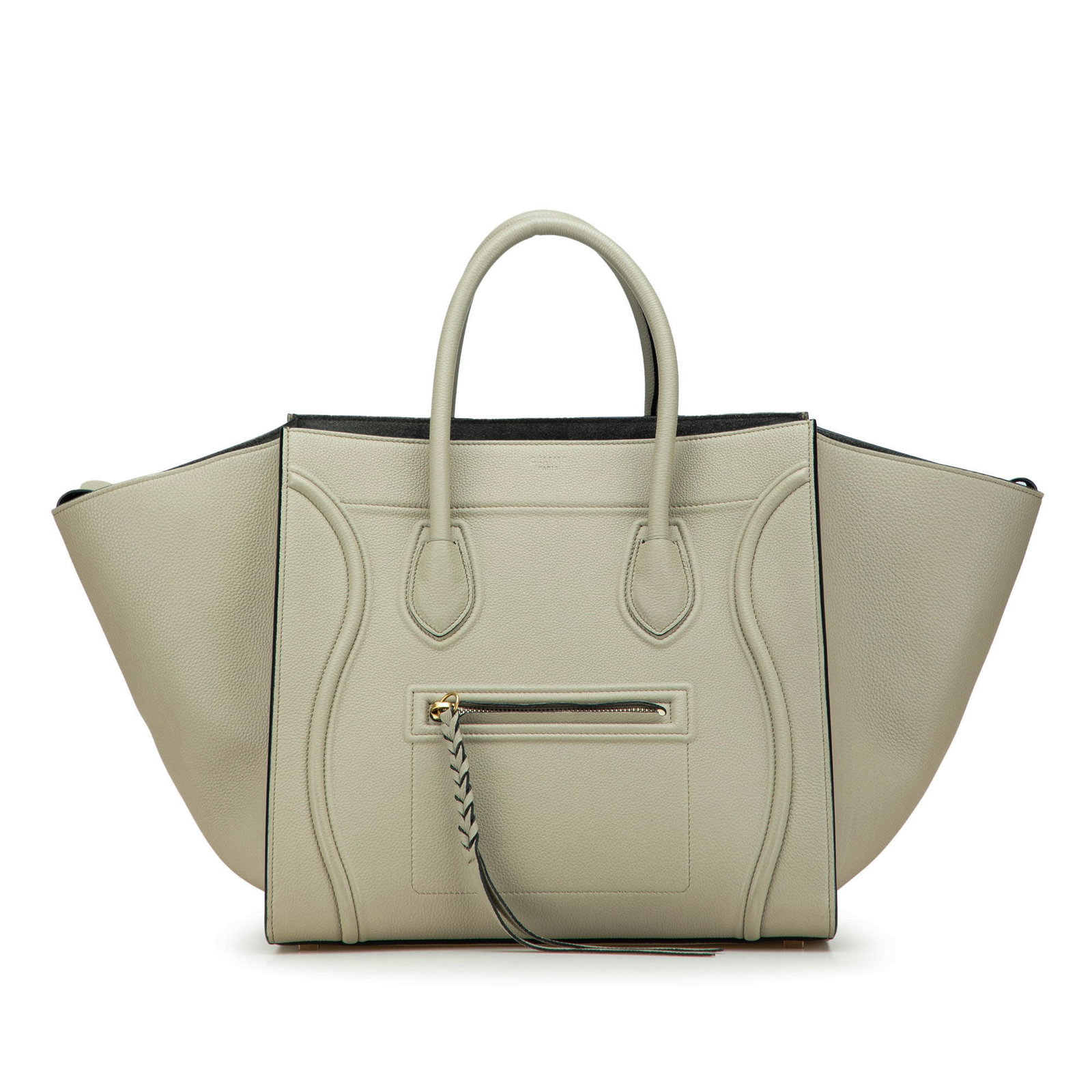 Celine Medium Leather Luggage Phantom Tote Brown Italy (1 of 11)