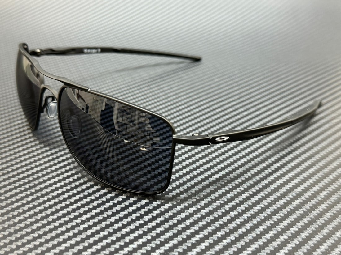 Oakley OO4124 01 Matte Black Grey Sunglasses 62mm with Box (1 of 5)